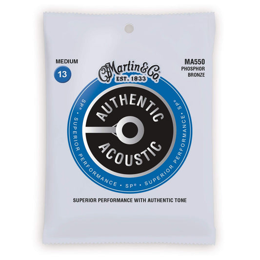 Martin MA550 Authentic Acoustic SP 92/8 Phosphor Bronze Medium 13-56 Accessories / Strings / Guitar Strings