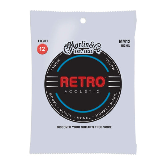 Martin Retro Acoustic MM12 Monel Nickel Light 12-54 Accessories / Strings / Guitar Strings