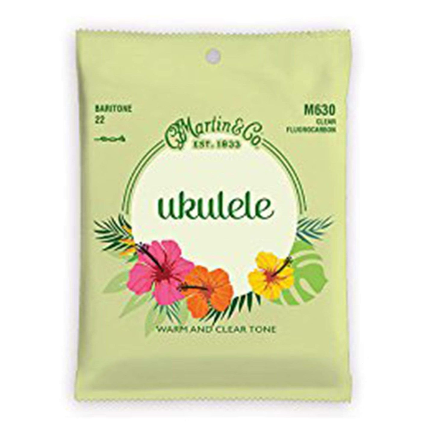 Martin M630 Fluorocarbon Ukulele Baritone Strings .0220-.0228 Accessories / Strings / Ukulele Strings