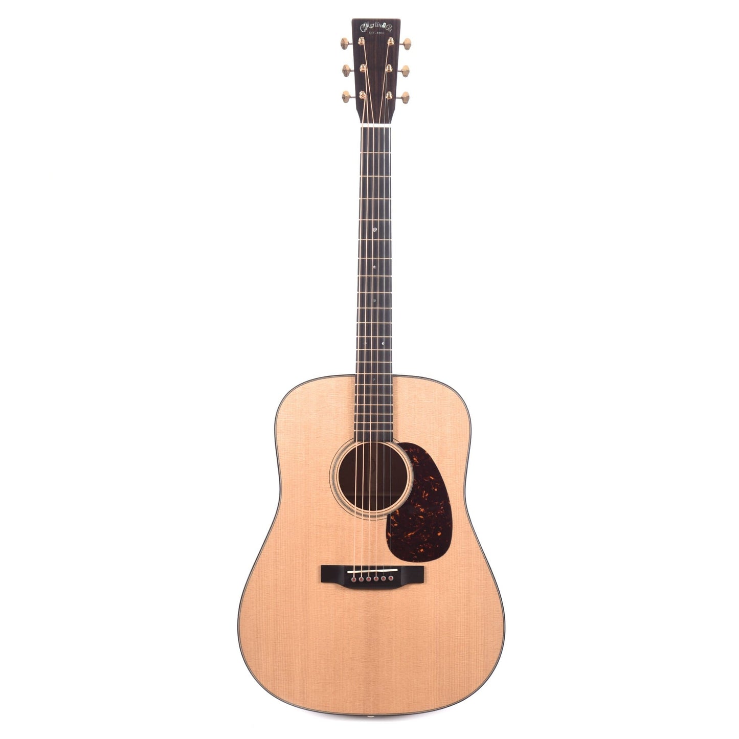 Martin D-18E Modern Deluxe Natural w/Fishman Aura VT Blend NAMM Booth 2020 Acoustic Guitars / Dreadnought