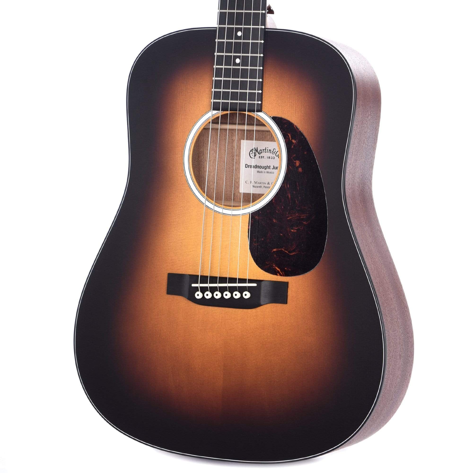 Martin D Jr-10 Burst Satin Sitka/Sapele Acoustic Guitars / Dreadnought