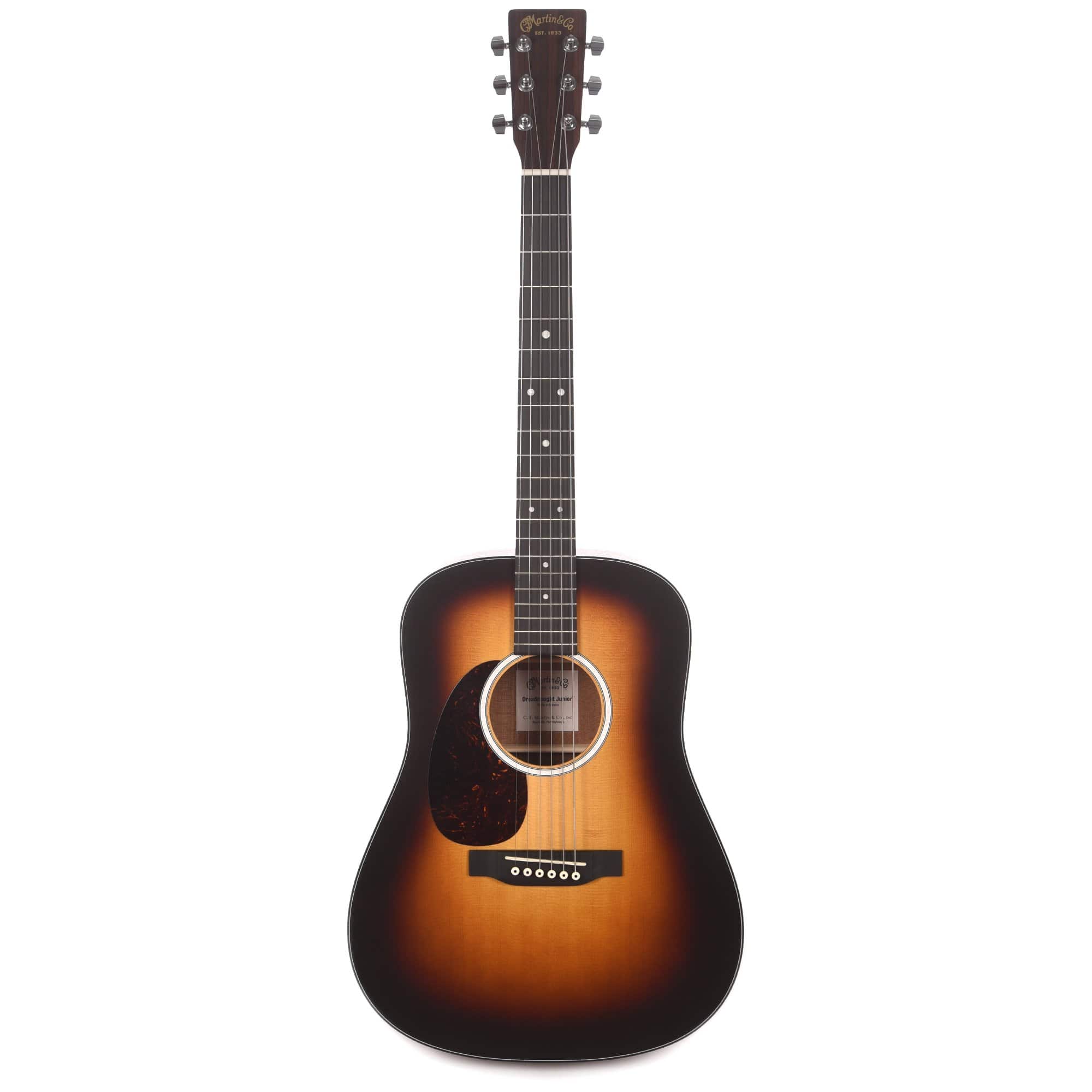 Martin D Jr-10 Burst Satin Sitka/Sapele LEFTY Acoustic Guitars / Dreadnought