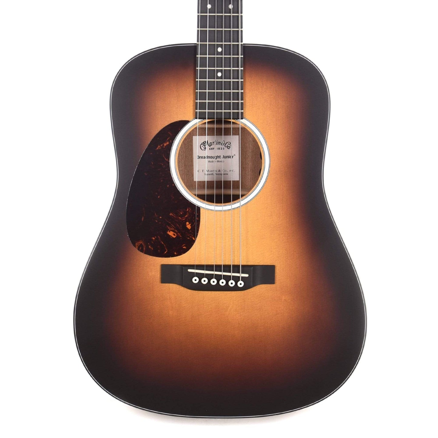Martin D Jr-10E Burst Satin Sitka/Sapele LEFTY & Electronics Acoustic Guitars / Dreadnought