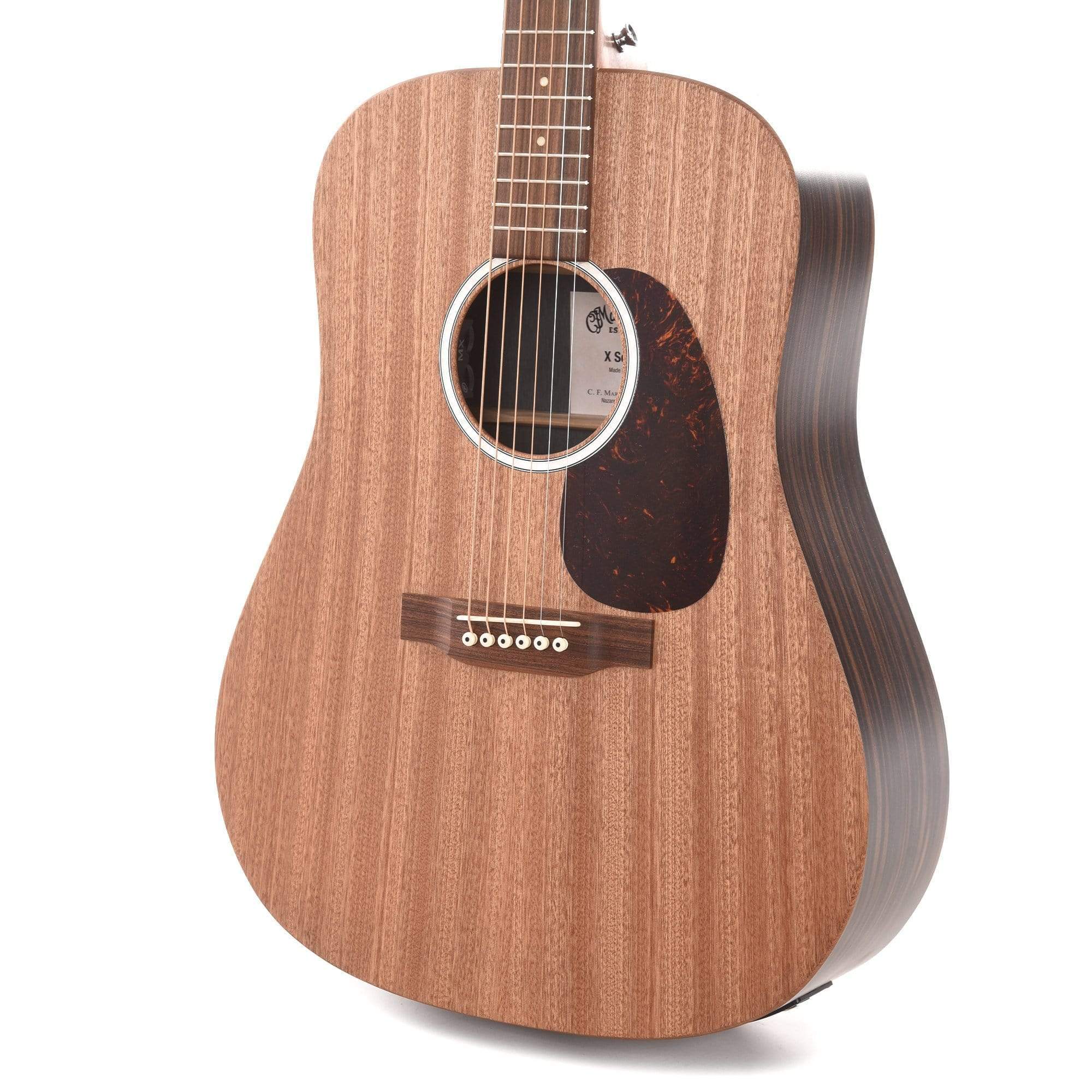 Martin D-X2E Sapele/Macassar HPL Natural w/Fishman MX Acoustic Guitars / Dreadnought