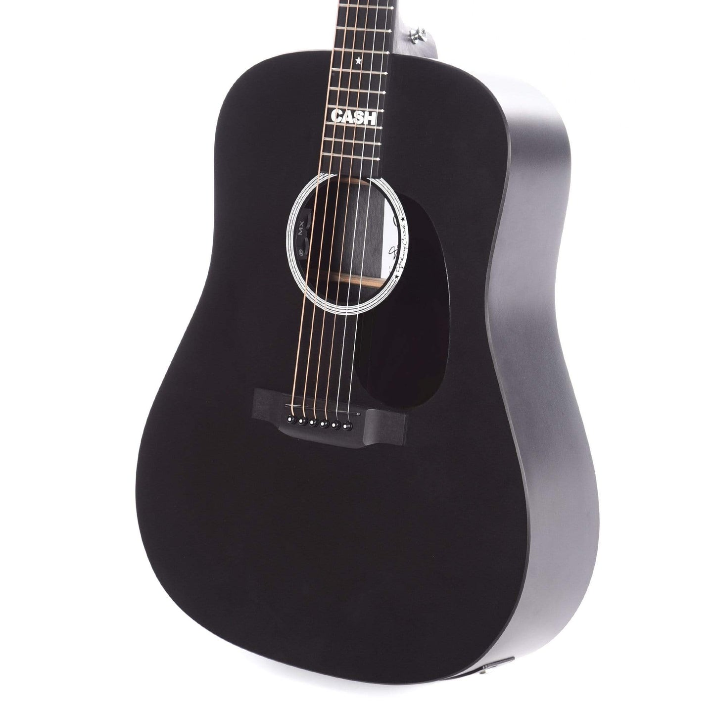 Martin DX Johnny Cash Black HPL w/Fishman MX NAMM Booth 2020 Acoustic Guitars / Dreadnought