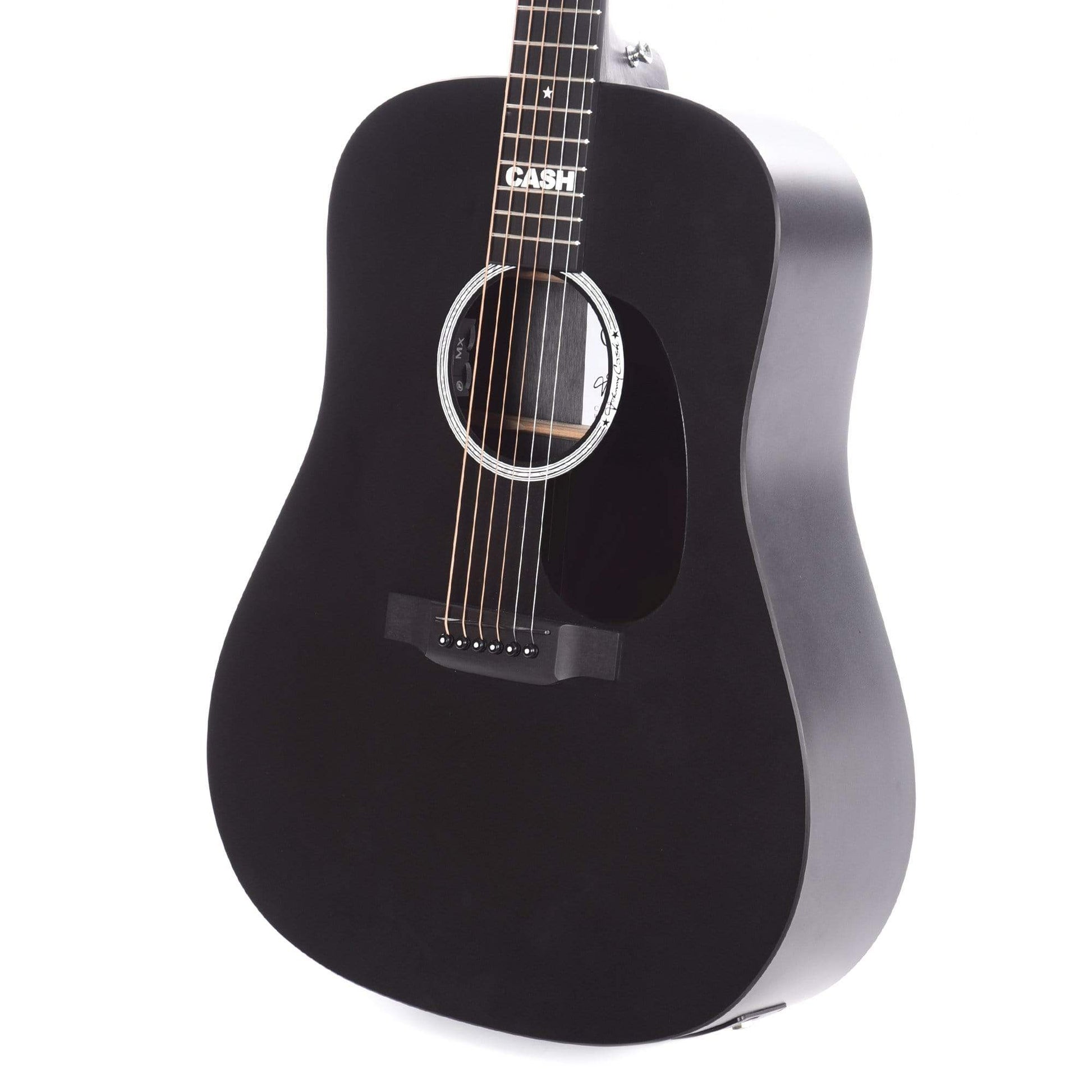 Martin DX Johnny Cash Black HPL w/Fishman MX NAMM Booth 2020 Acoustic Guitars / Dreadnought
