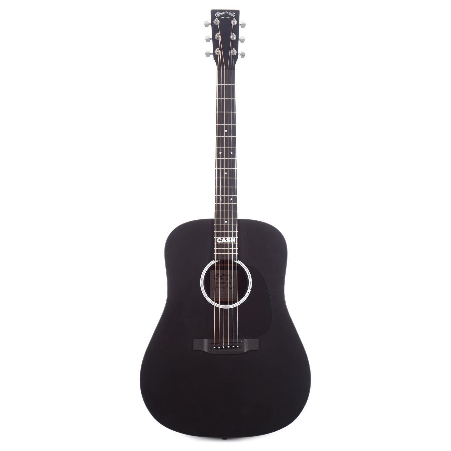 Martin DX Johnny Cash Black HPL w/Fishman MX NAMM Booth 2020 Acoustic Guitars / Dreadnought