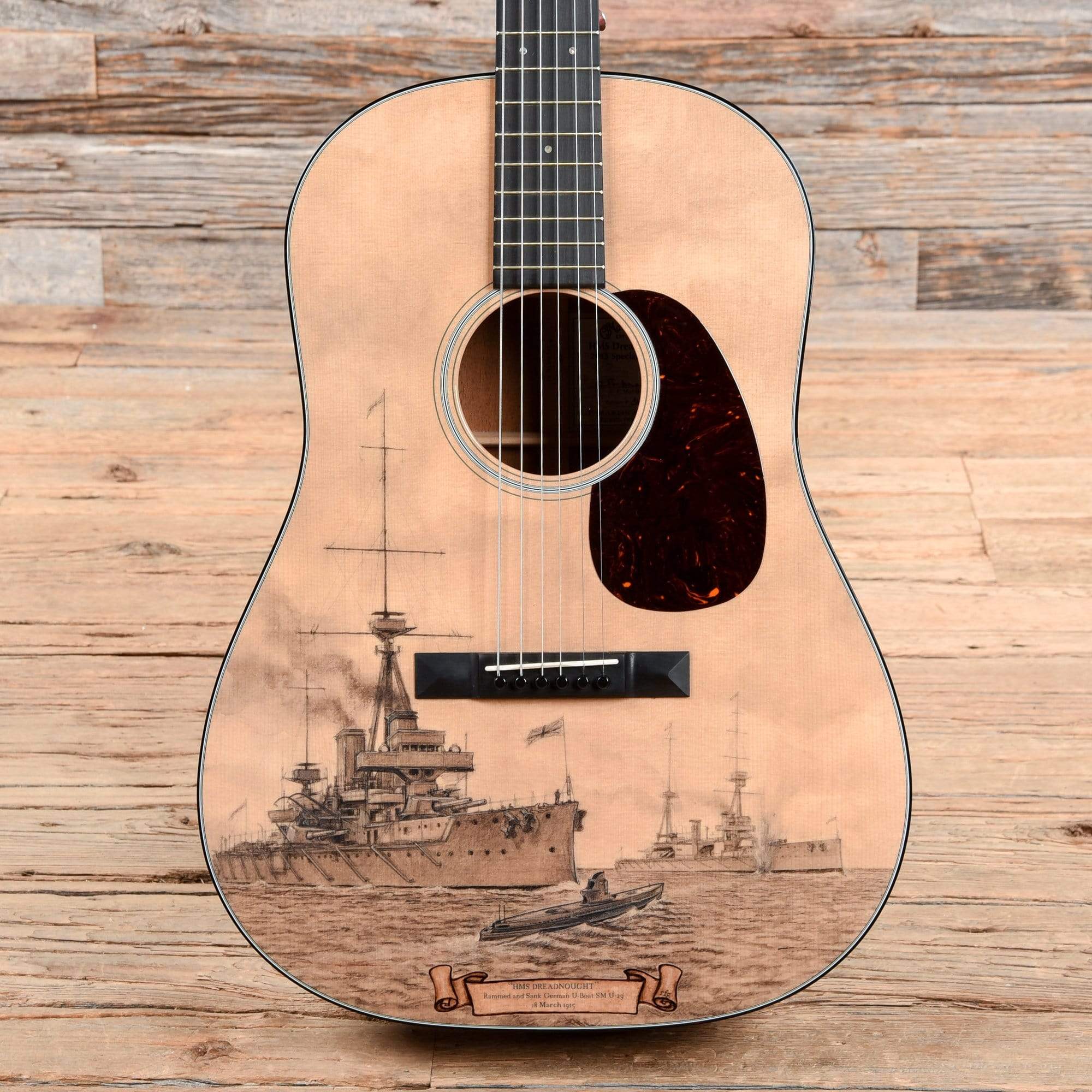 Martin LE-HMSD HMS Dreadnought Battleship Natural 2015 Acoustic Guitars / Dreadnought