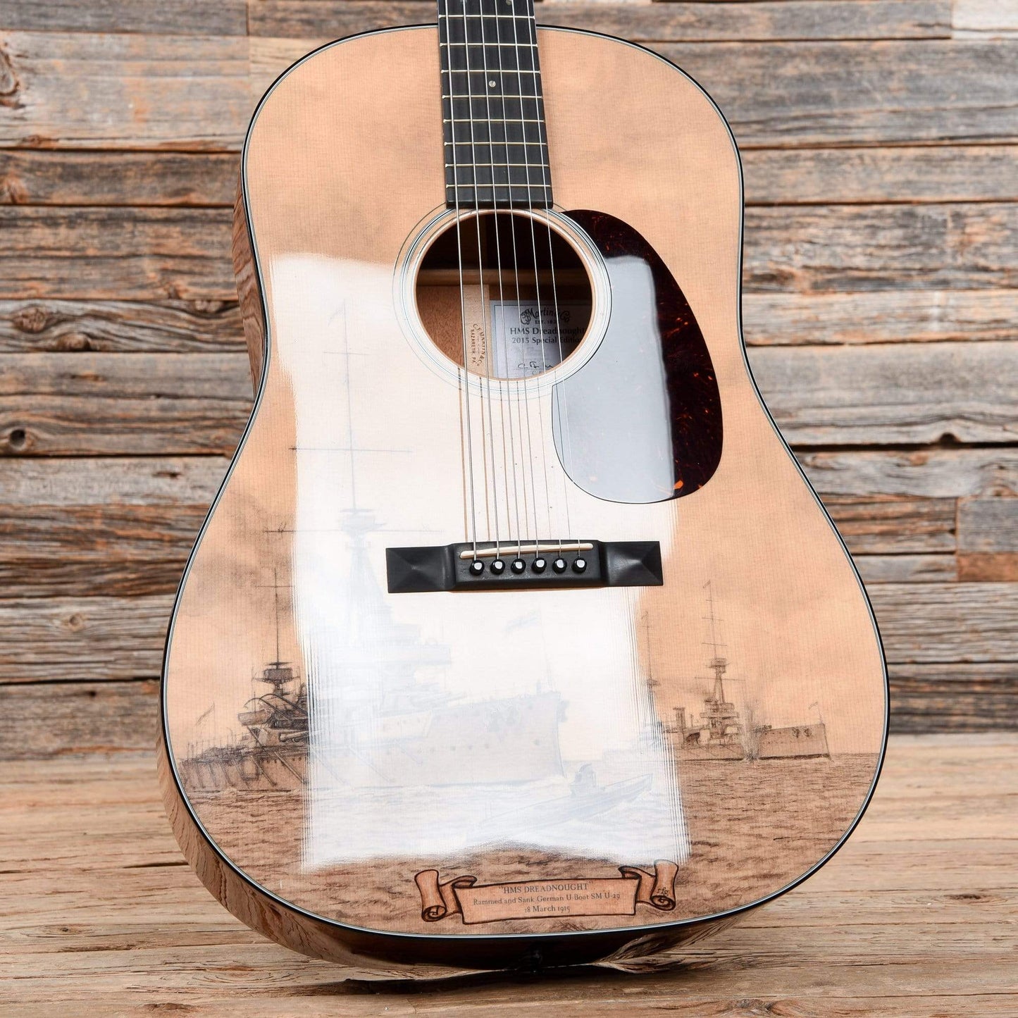 Martin LE-HMSD HMS Dreadnought Battleship Natural 2015 Acoustic Guitars / Dreadnought