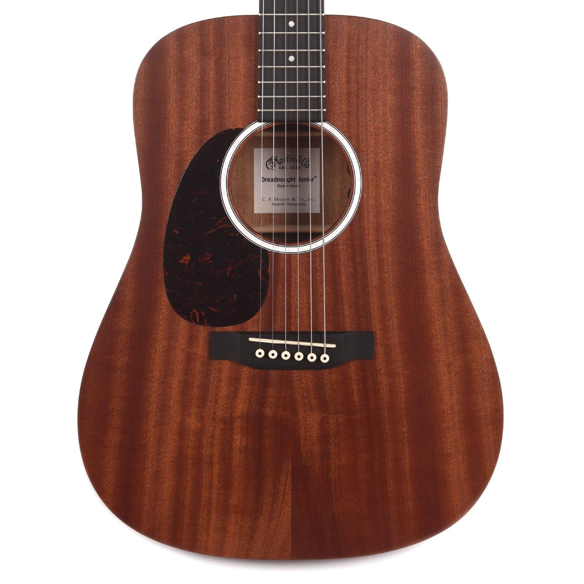 Martin D Jr-10E Satin Sapele/Sapele LEFTY w/ Electronics Acoustic Guitars / Left-Handed