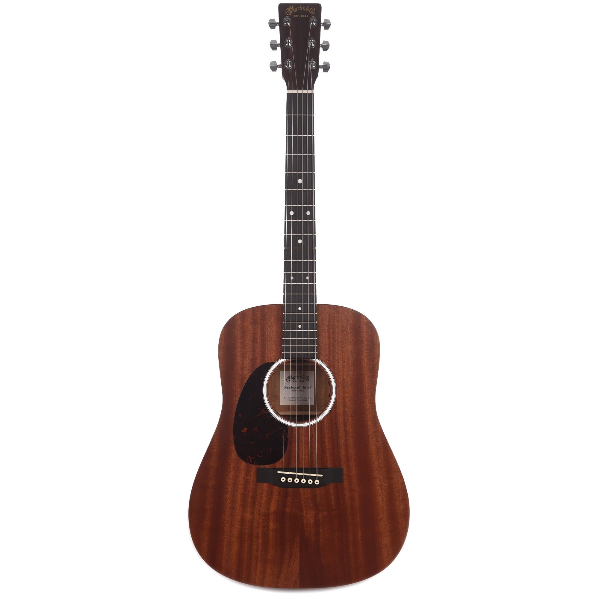 Martin D Jr-10E Satin Sapele/Sapele LEFTY w/ Electronics Acoustic Guitars / Left-Handed