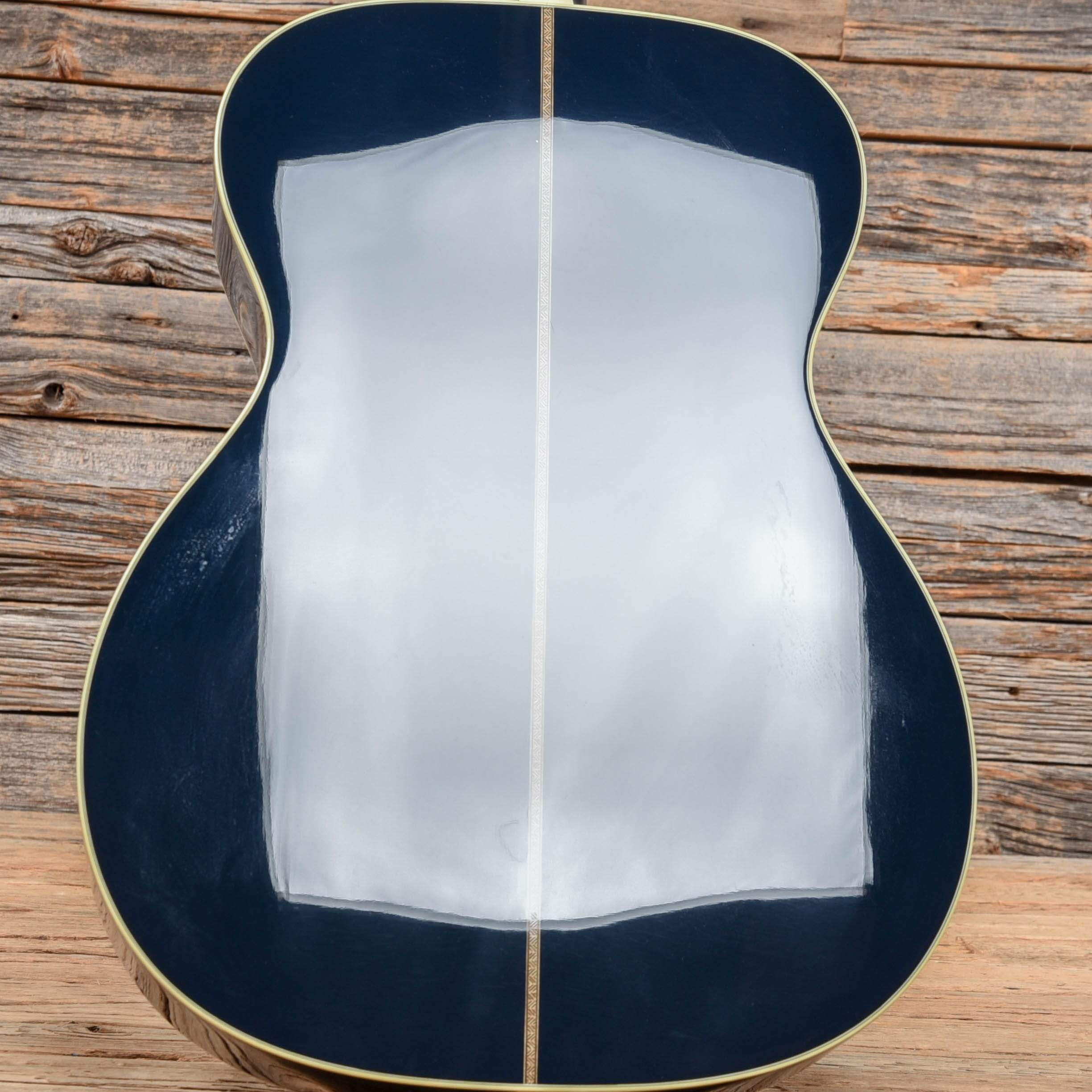 Martin Custom Shop 000-14 Fret Dark Navy Blue 2015 Acoustic Guitars / OM and Auditorium