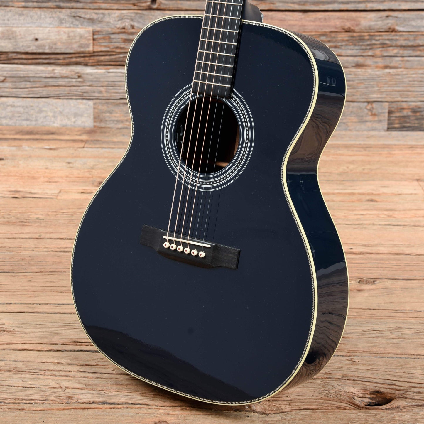 Martin Custom Shop 000-14 Fret Dark Navy Blue 2015 Acoustic Guitars / OM and Auditorium