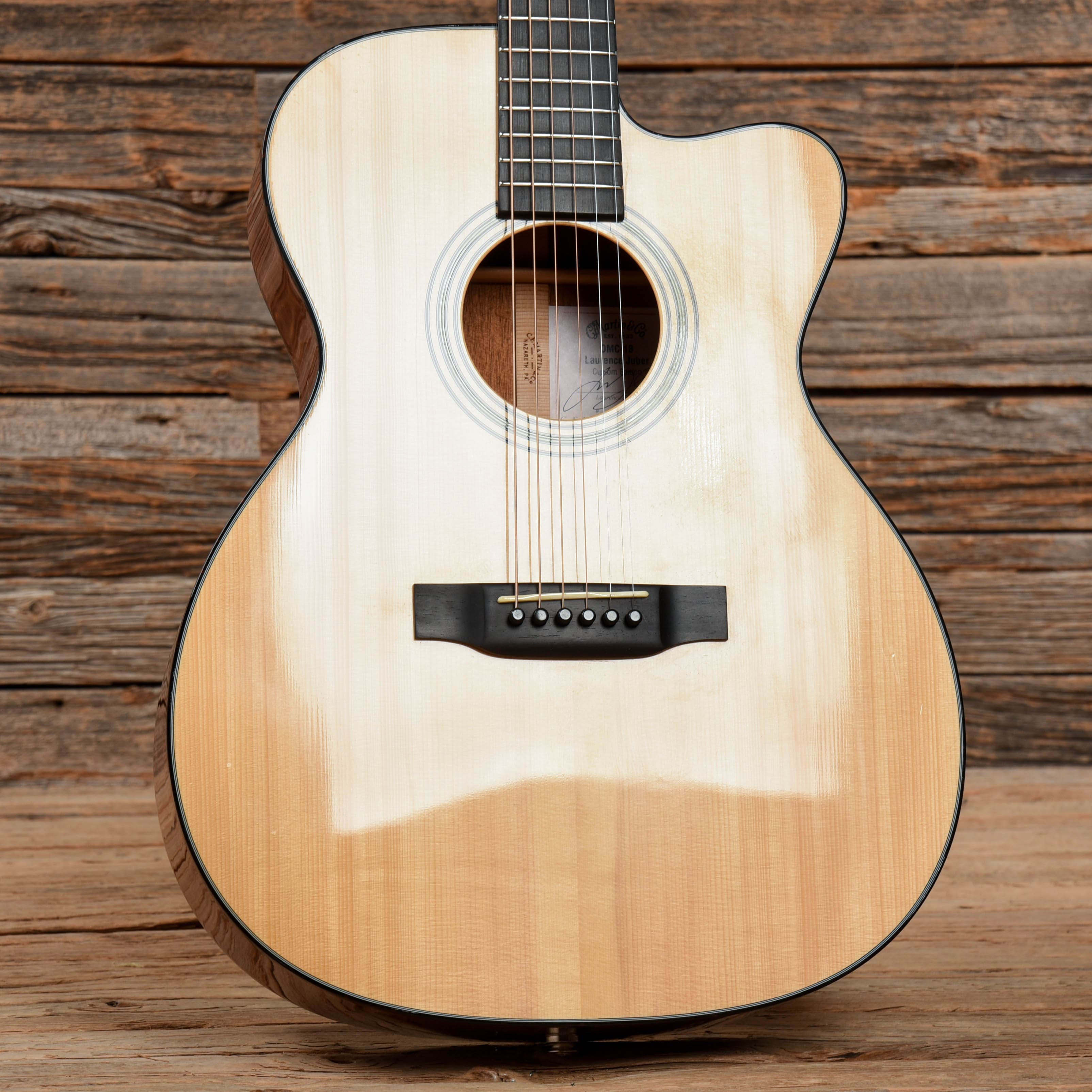 Martin OMC-18LJ Laurence Juber Signature Natural 2007 Acoustic Guitars / OM and Auditorium