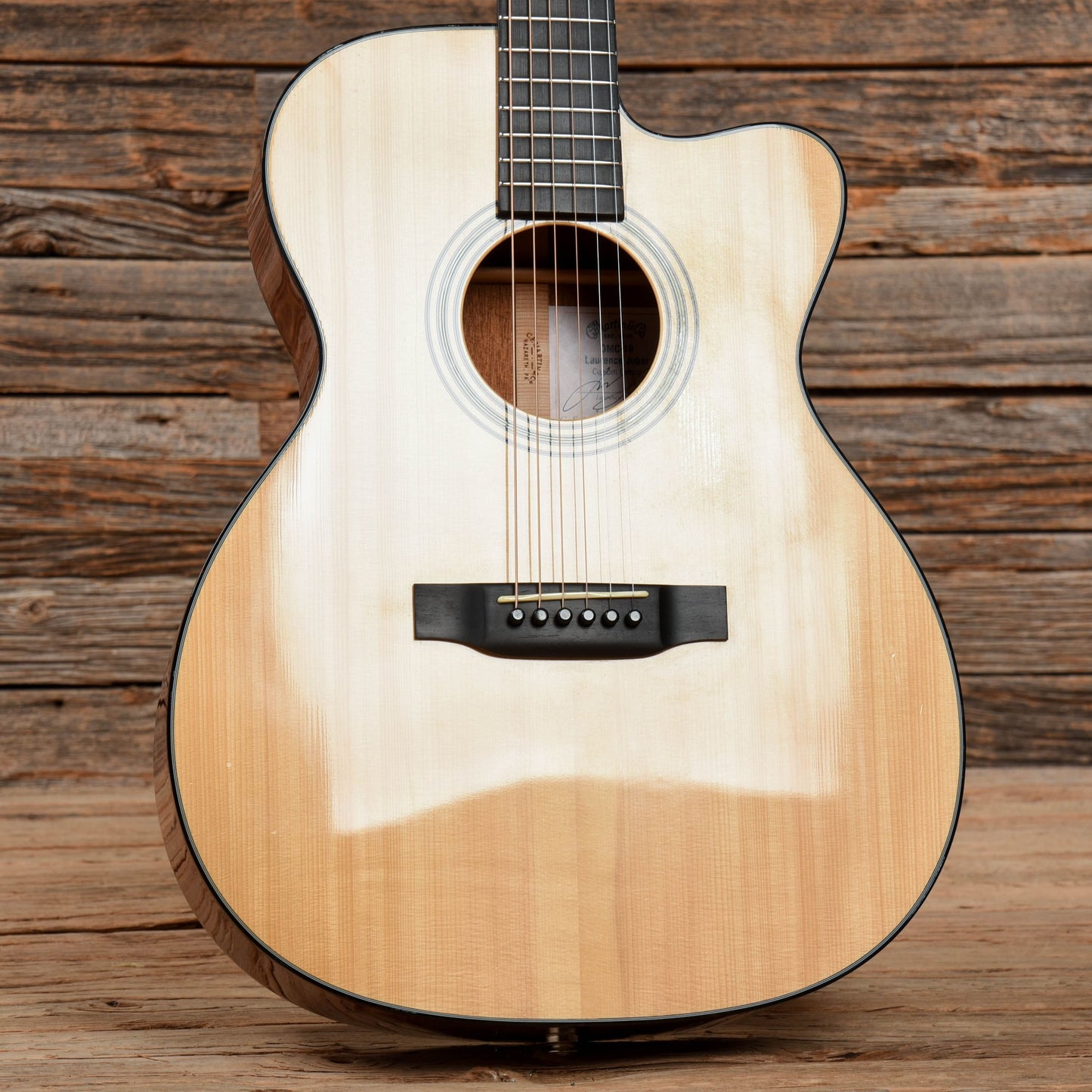 Martin OMC-18LJ Laurence Juber Signature Natural 2007 Acoustic Guitars / OM and Auditorium