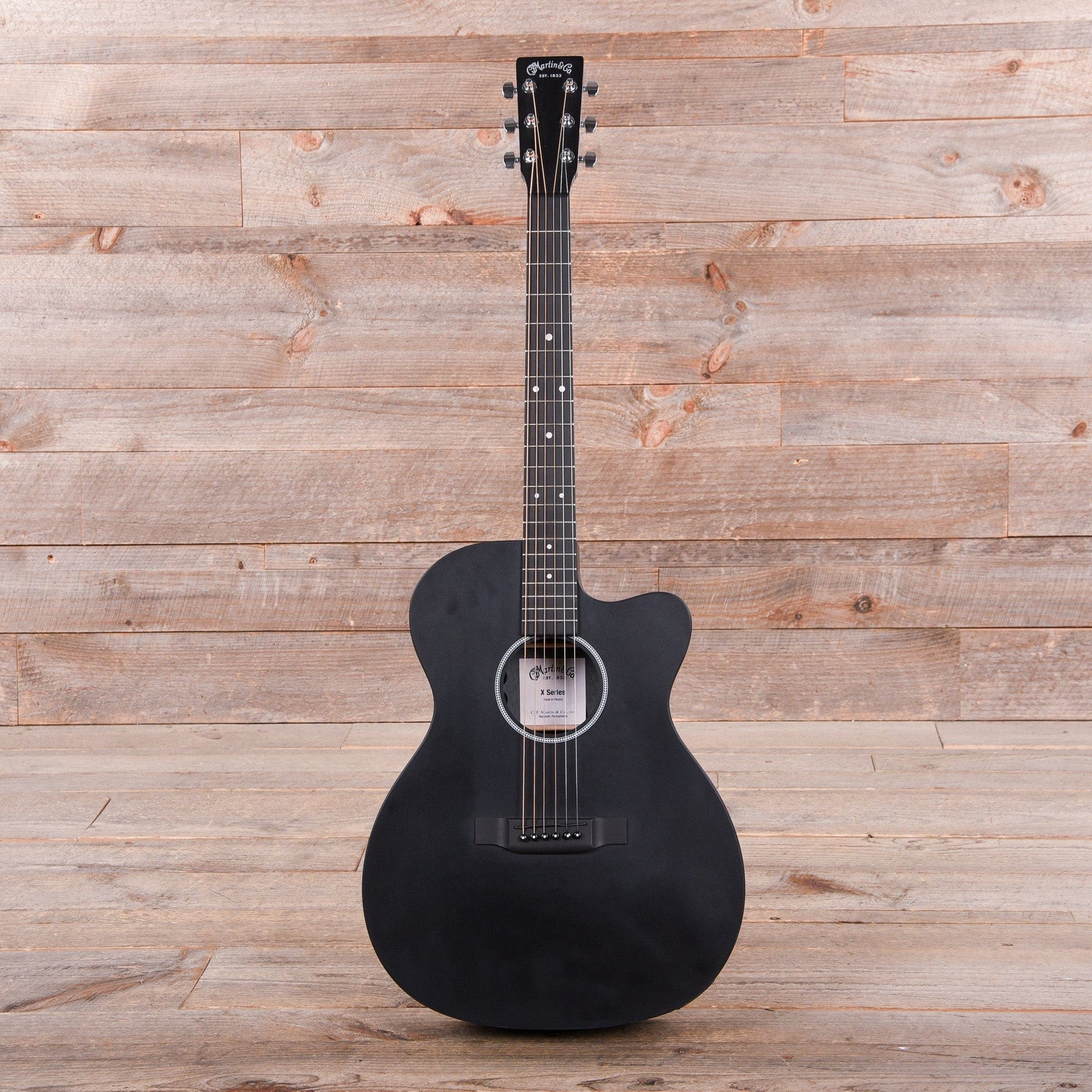 Martin OMC-X1E Black HPL w/Fishman MX Acoustic Guitars / OM and Auditorium
