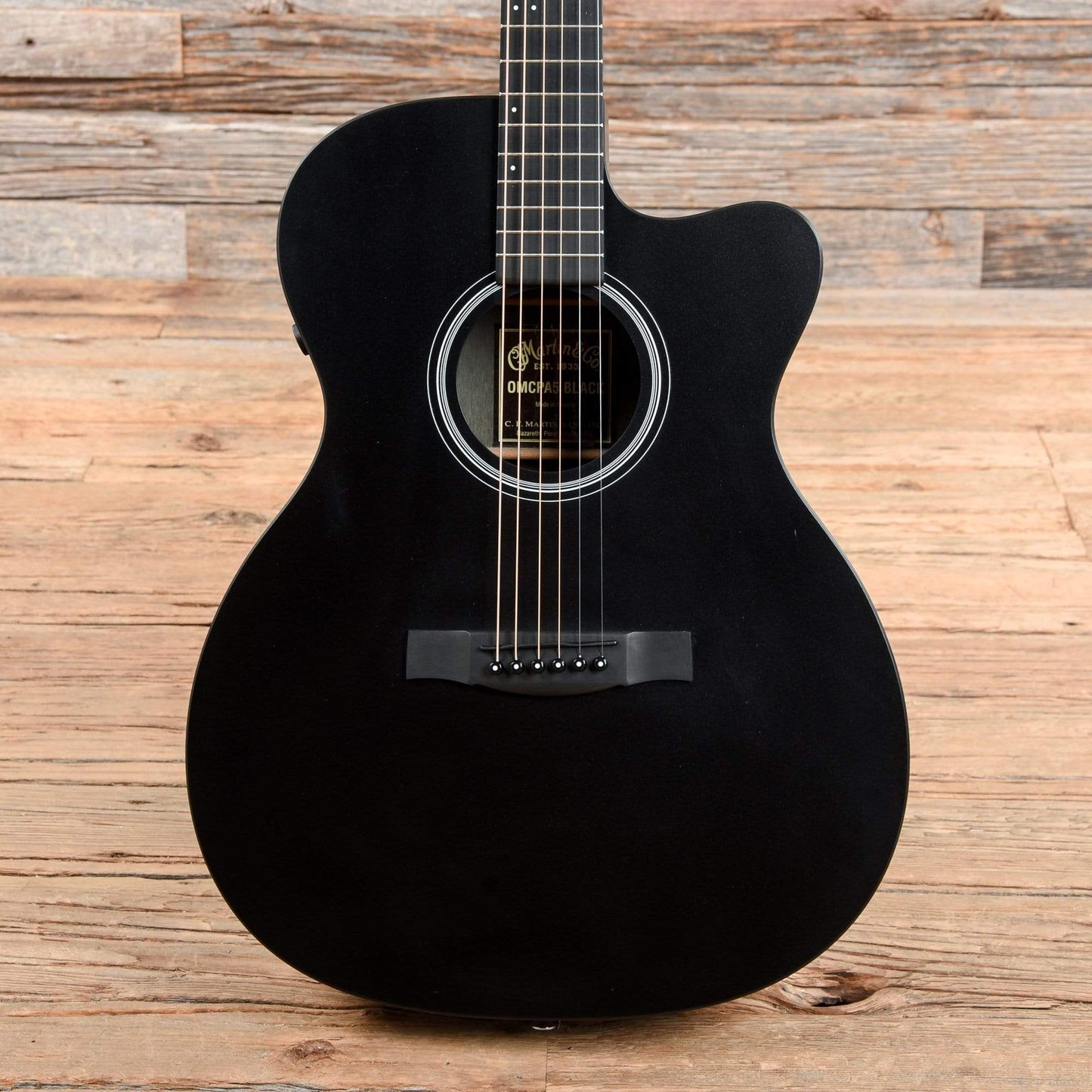 Martin OMCPA5 Jett Black 2013 Acoustic Guitars / OM and Auditorium