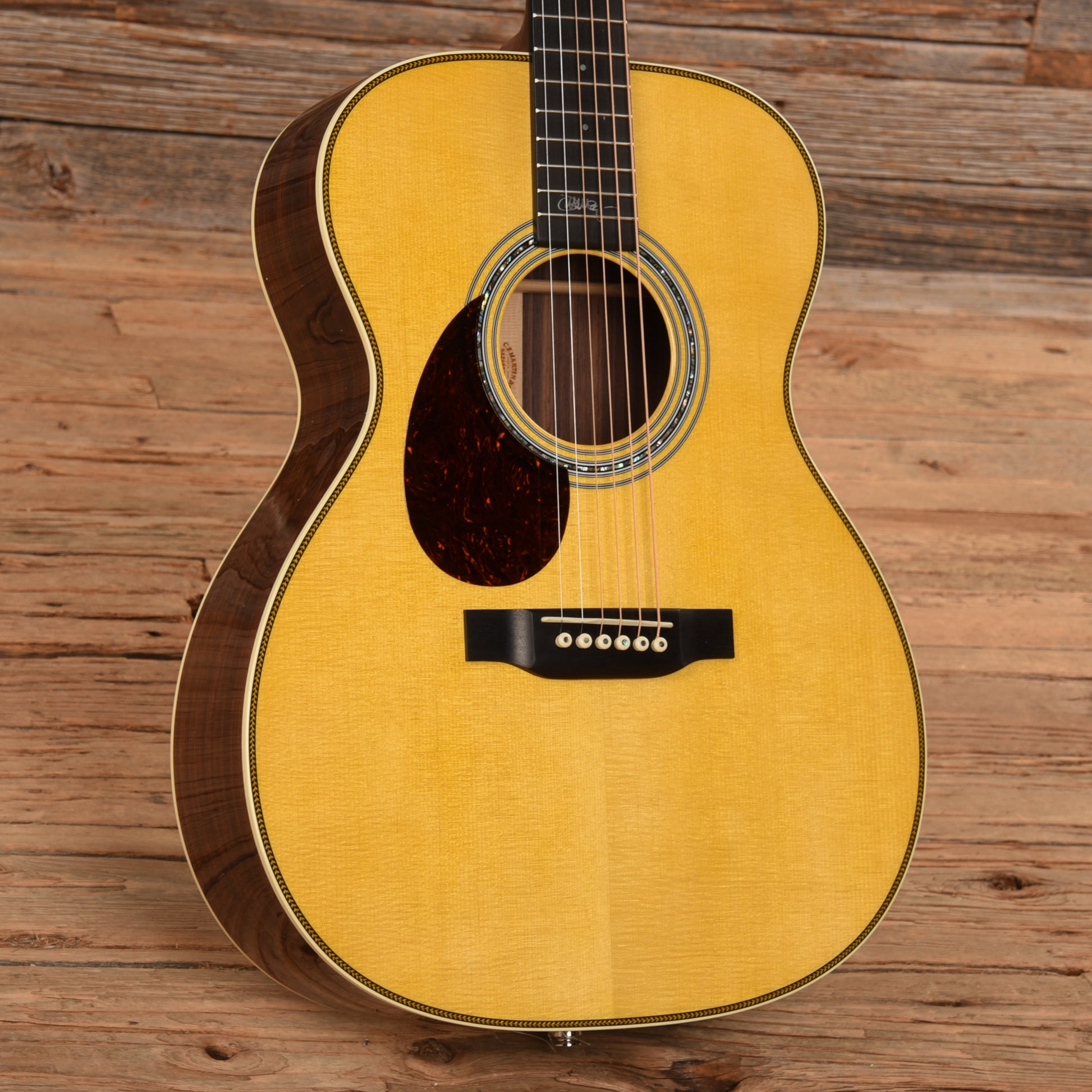 Martin OM-JM Natural  LEFTY Electric Guitars / Left-Handed