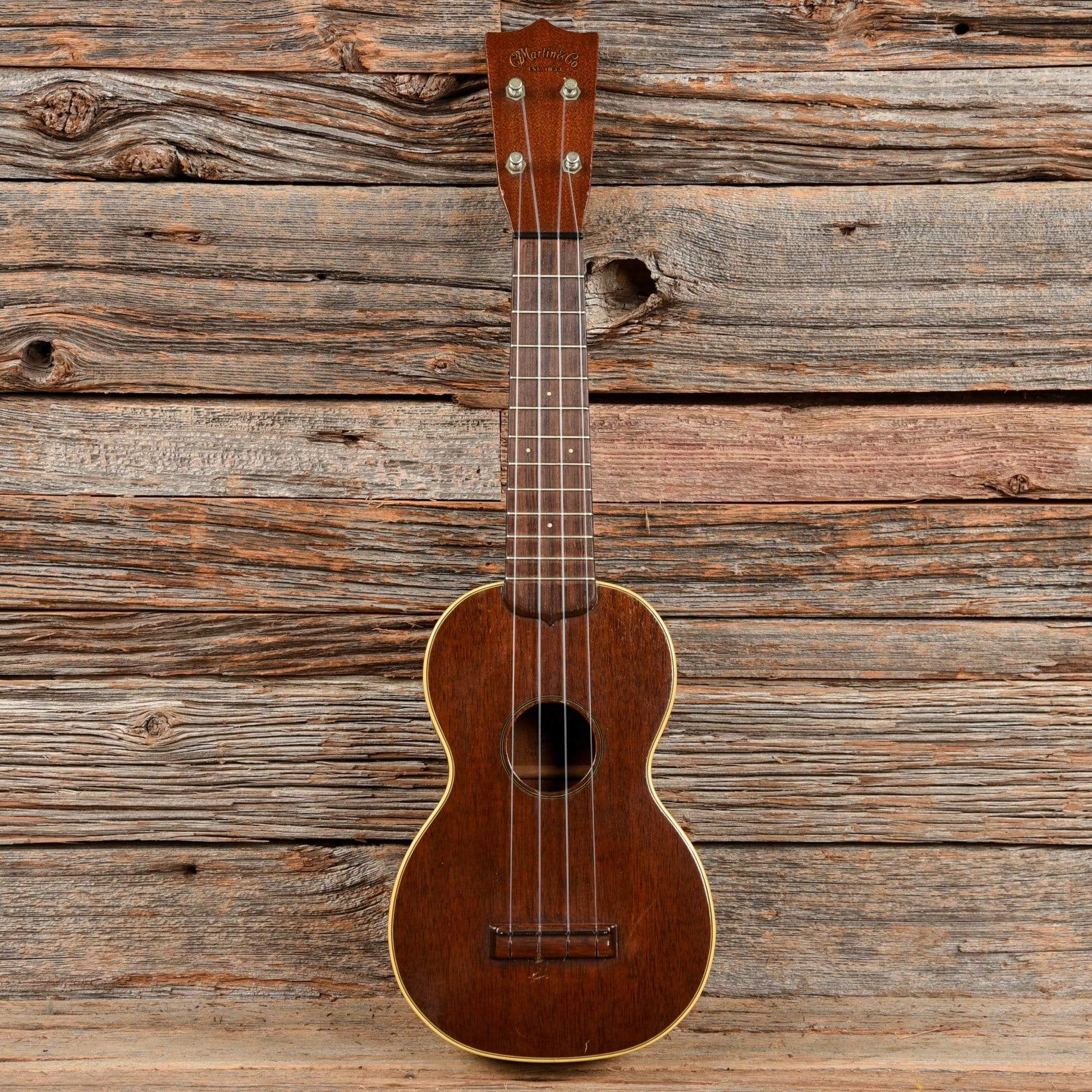 Martin Style 2 Ukulele Natural 1950s Folk Instruments / Ukuleles