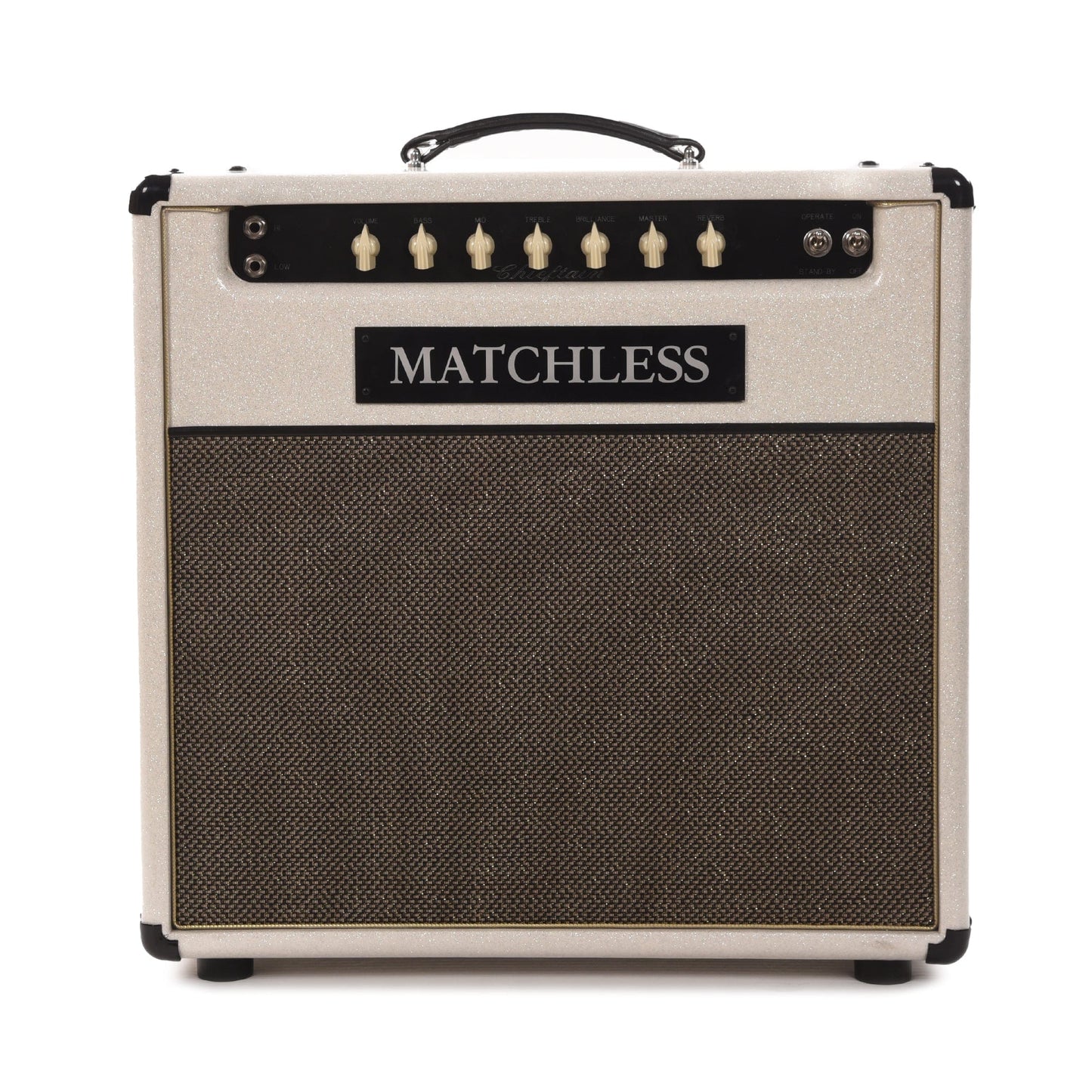 Matchless Chieftan Reverb 40W 1x12" Combo Sparkle Cream w/ Gold Grill Electric Guitars / Solid Body
