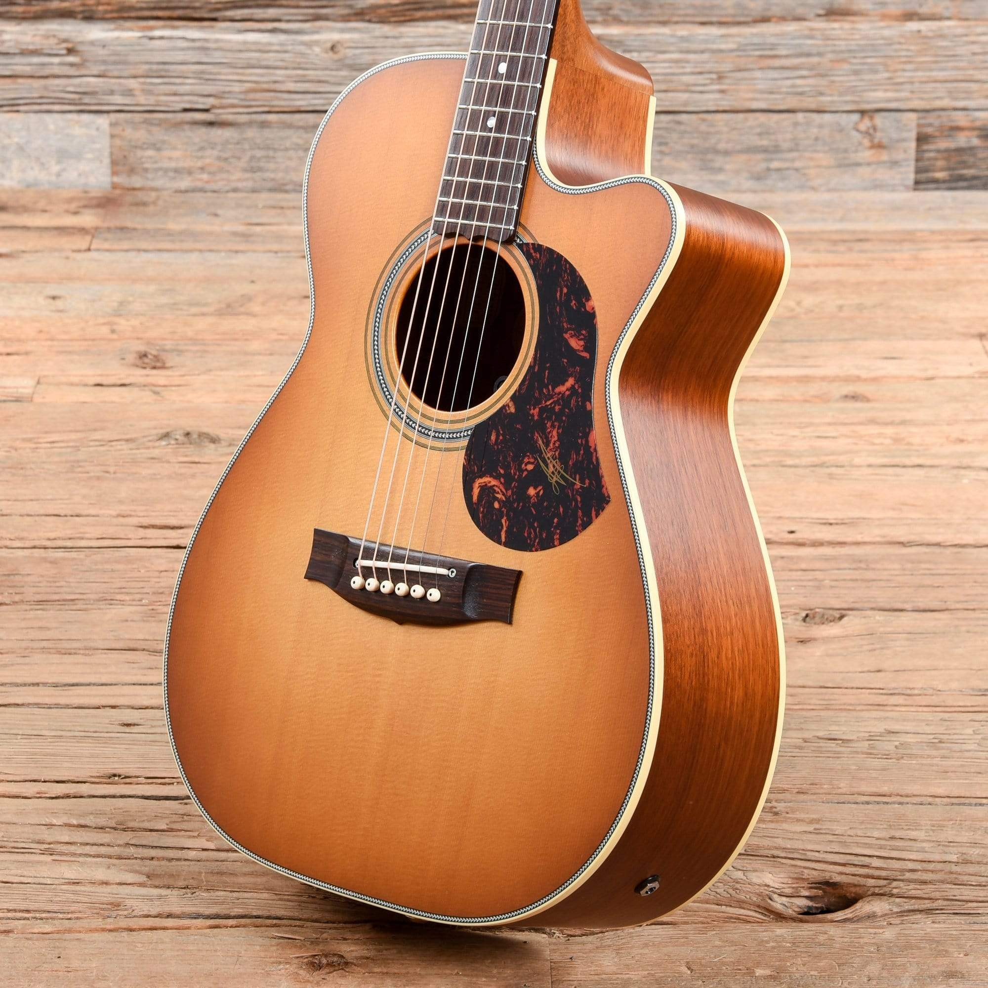 Maton EBG808C Nashville Vintage Amber Burst Satin Acoustic Guitars / OM and Auditorium