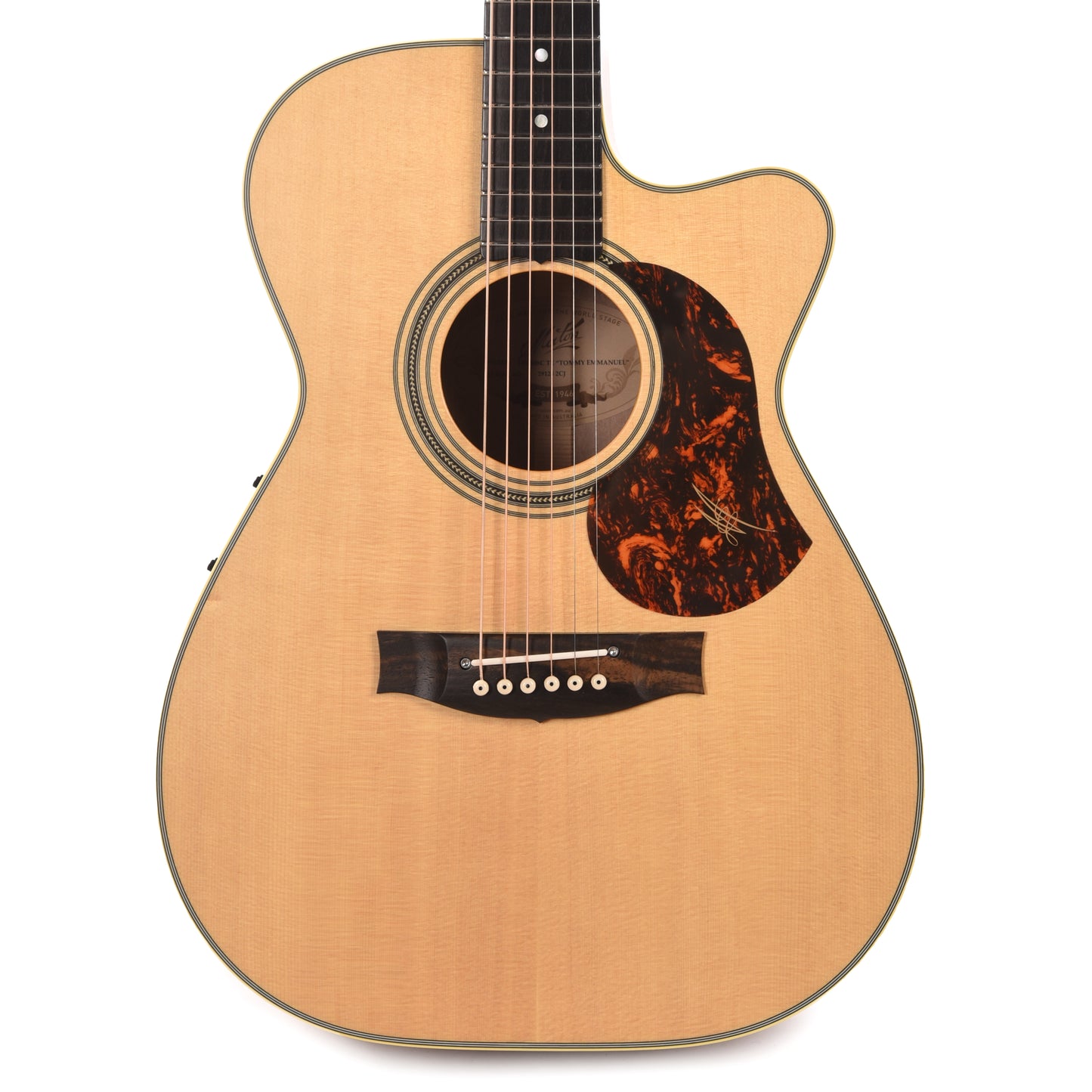 Maton EBG808TEC Tommy Emmanuel Signature Cutaway Solid "AAA" Spruce Top/Solid Queensland Maple Honey Stain Acoustic Guitars / OM and Auditorium