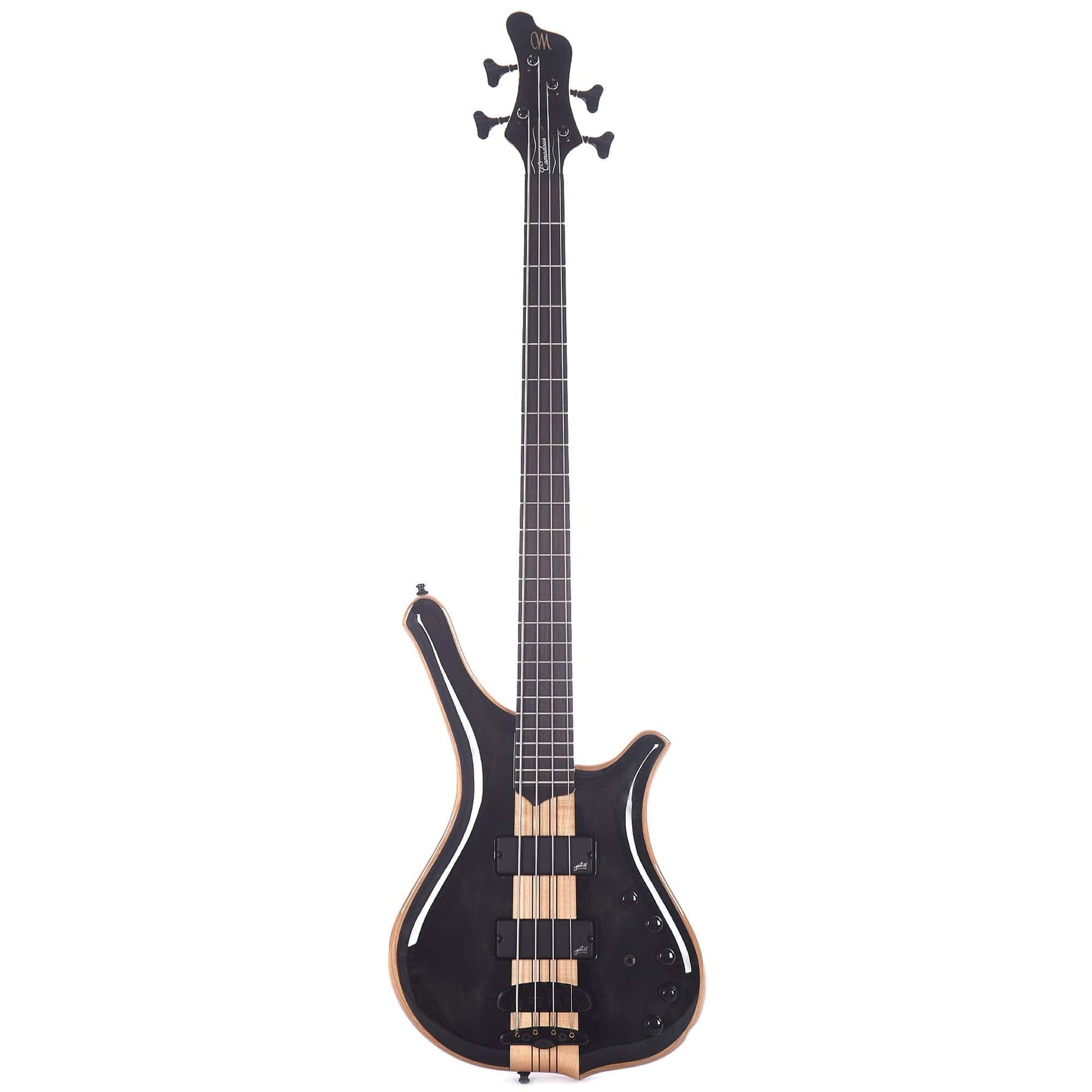 Mayones Comodous Classic 4-String Trans Black Gloss w/Aguilar DCB Soapbars & Aguilar OBP-3 Pre-Amp Bass Guitars / 4-String