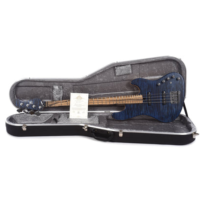 Mayones Jabba Custom 4-String Quilted Maple Trans Dirty Blue Matt Bass Guitars / 4-String