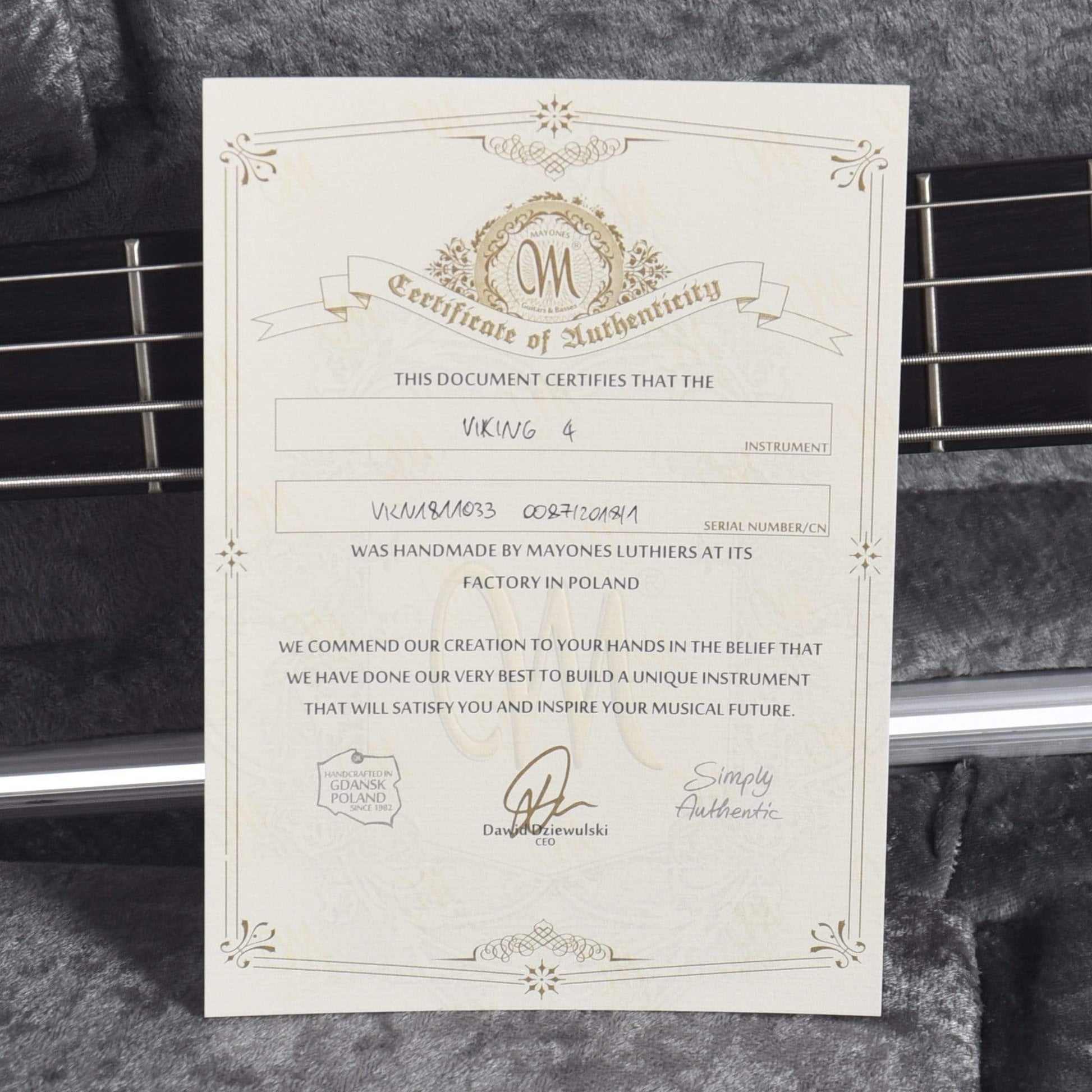 Mayones Viking 4 Blue Horizon w/Fishman Fluence Bass Guitars / 4-String