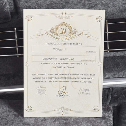 Mayones Viking 4 Blue Horizon w/Fishman Fluence Bass Guitars / 4-String