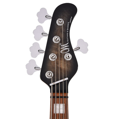 Mayones Jabba Custom BB 5-String Buckeye Burl Natural Black Burst Gloss Bass Guitars / 5-String or More
