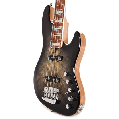Mayones Jabba Custom BB 5-String Buckeye Burl Natural Black Burst Gloss Bass Guitars / 5-String or More