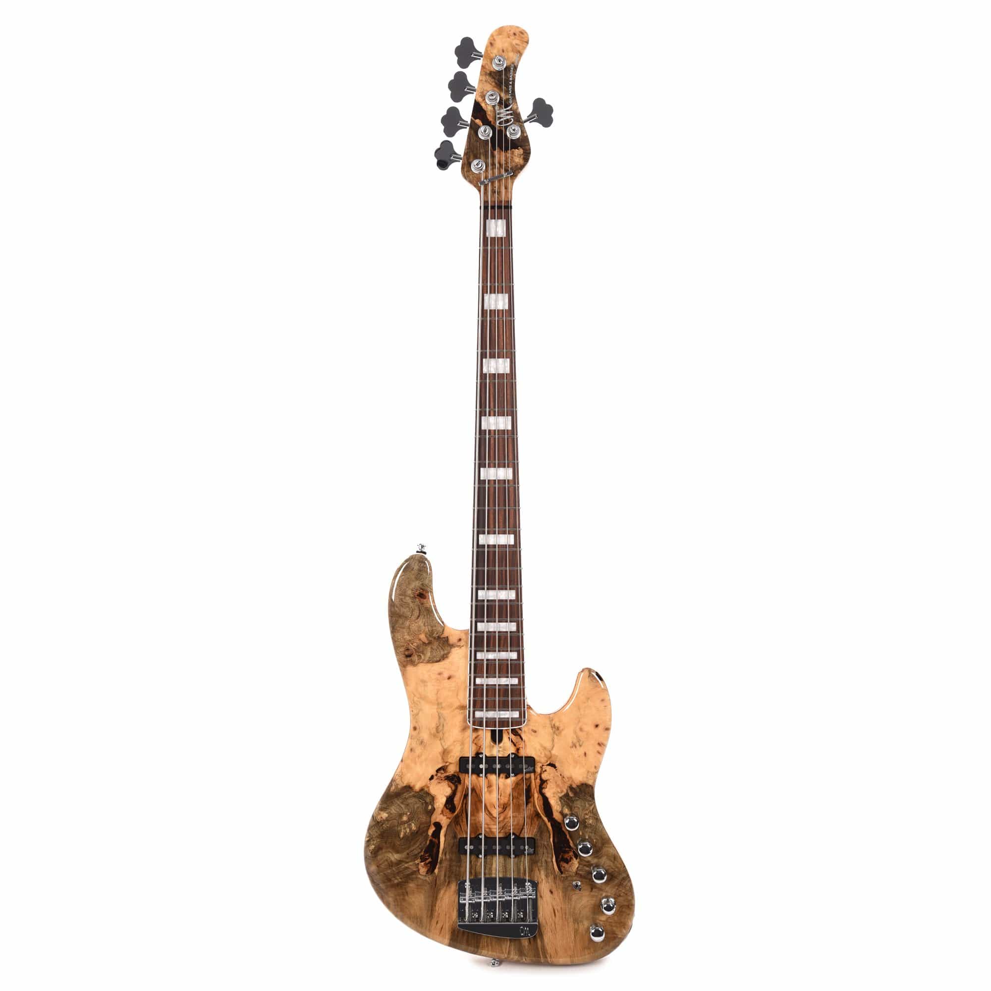 Mayones Jabba Custom BB 5-String Buckeye Burl Natural Gloss