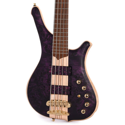 Mayones MB Comodous 5 MDi Trans Dirty Purple Satin Bass Guitars / 5-String or More