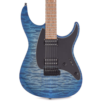 Mayones Aquila Elite 6 Quilted Maple Lagoon Blue Gloss Electric Guitars / Solid Body