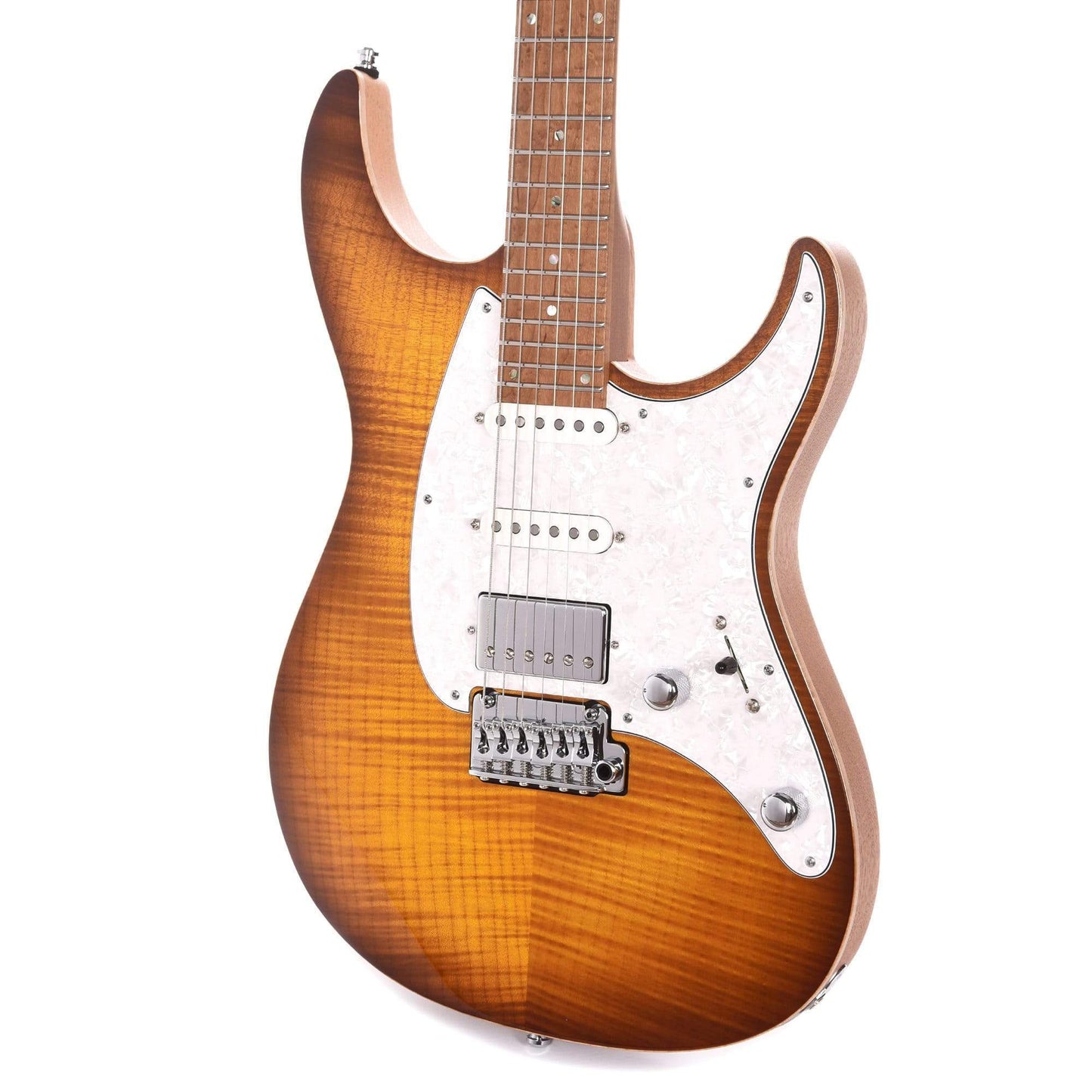 Mayones Aquila FM 6 Flamed Maple Dirty Amber Gloss Electric Guitars / Solid Body