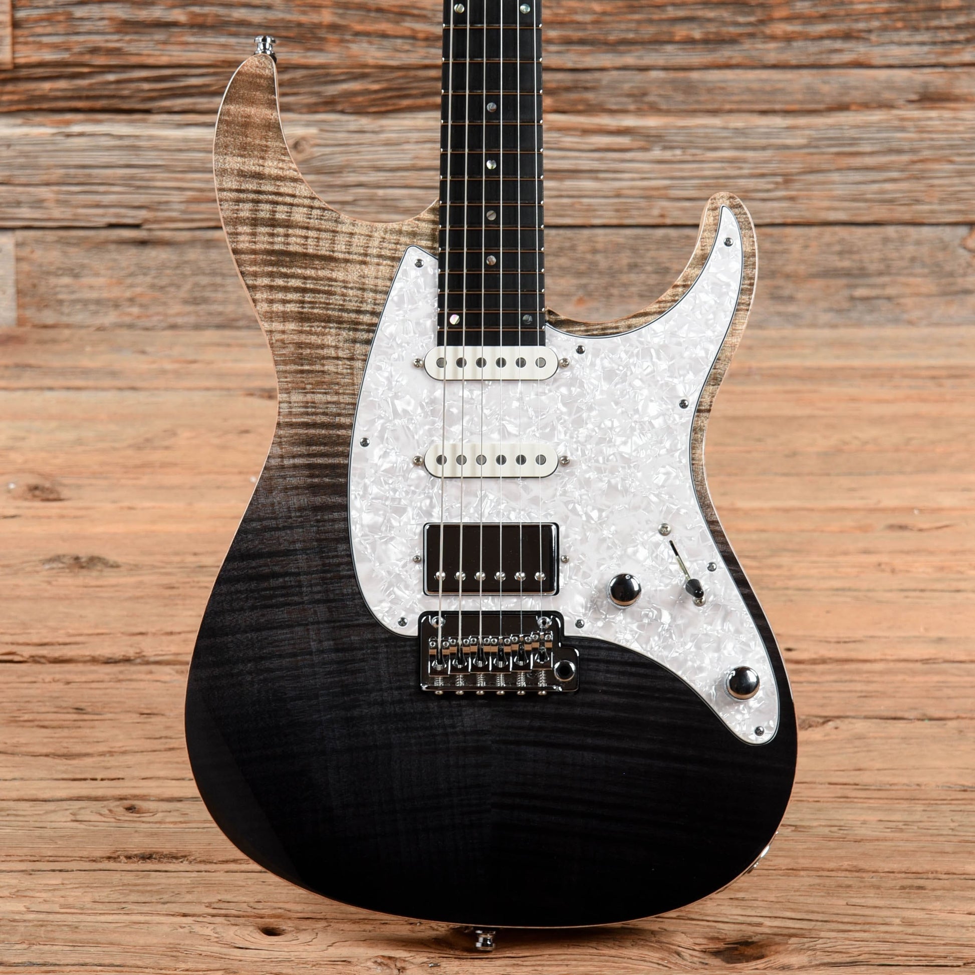 Mayones Aquila HSS Black Gradient Electric Guitars / Solid Body