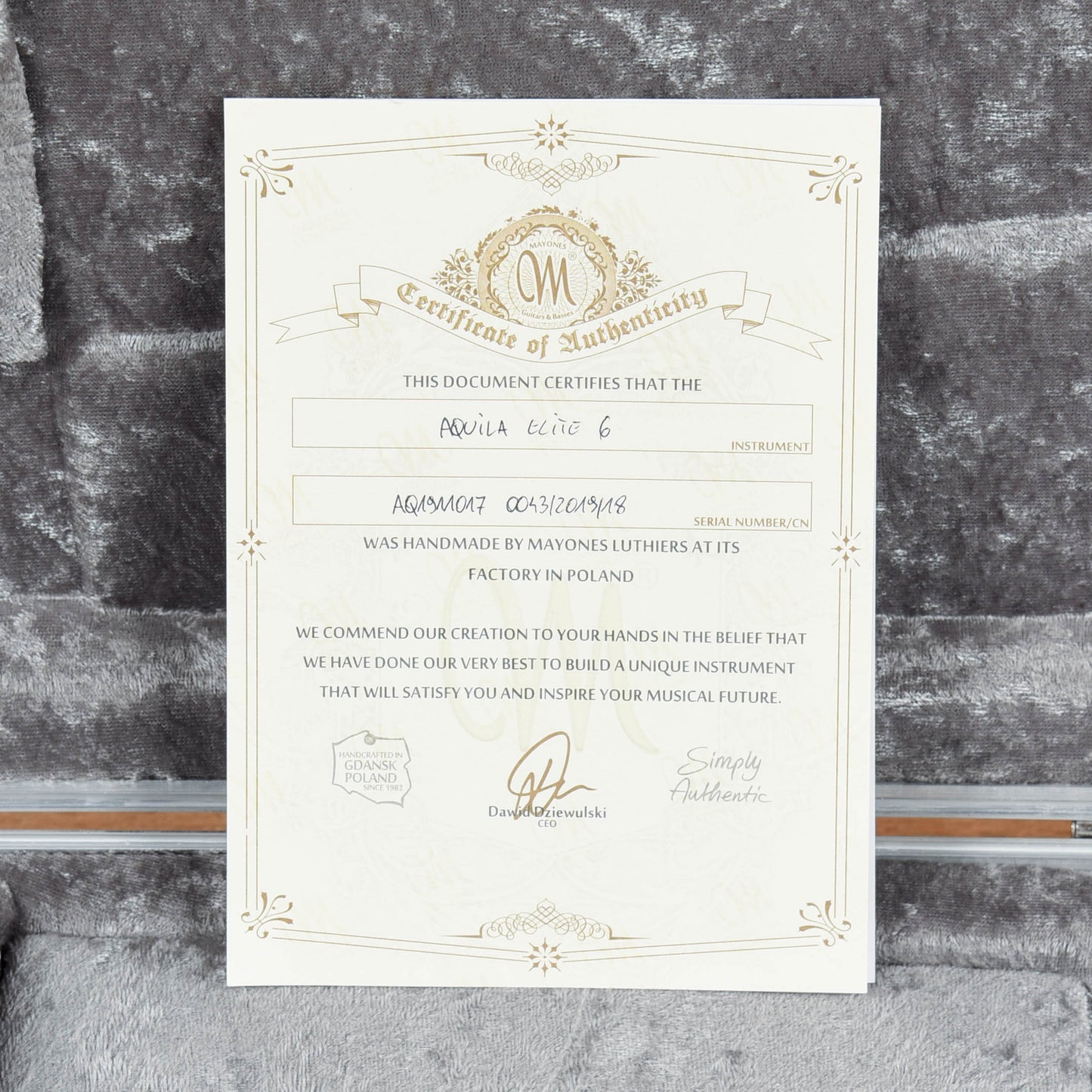 Mayones Aquila HSS Black Gradient Electric Guitars / Solid Body