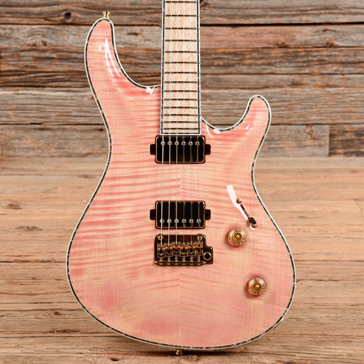 Mayones Regius 6 Core Jeans Pink Electric Guitars / Solid Body