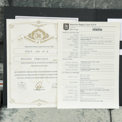 Mayones Regius 6 Core Jeans Pink Electric Guitars / Solid Body