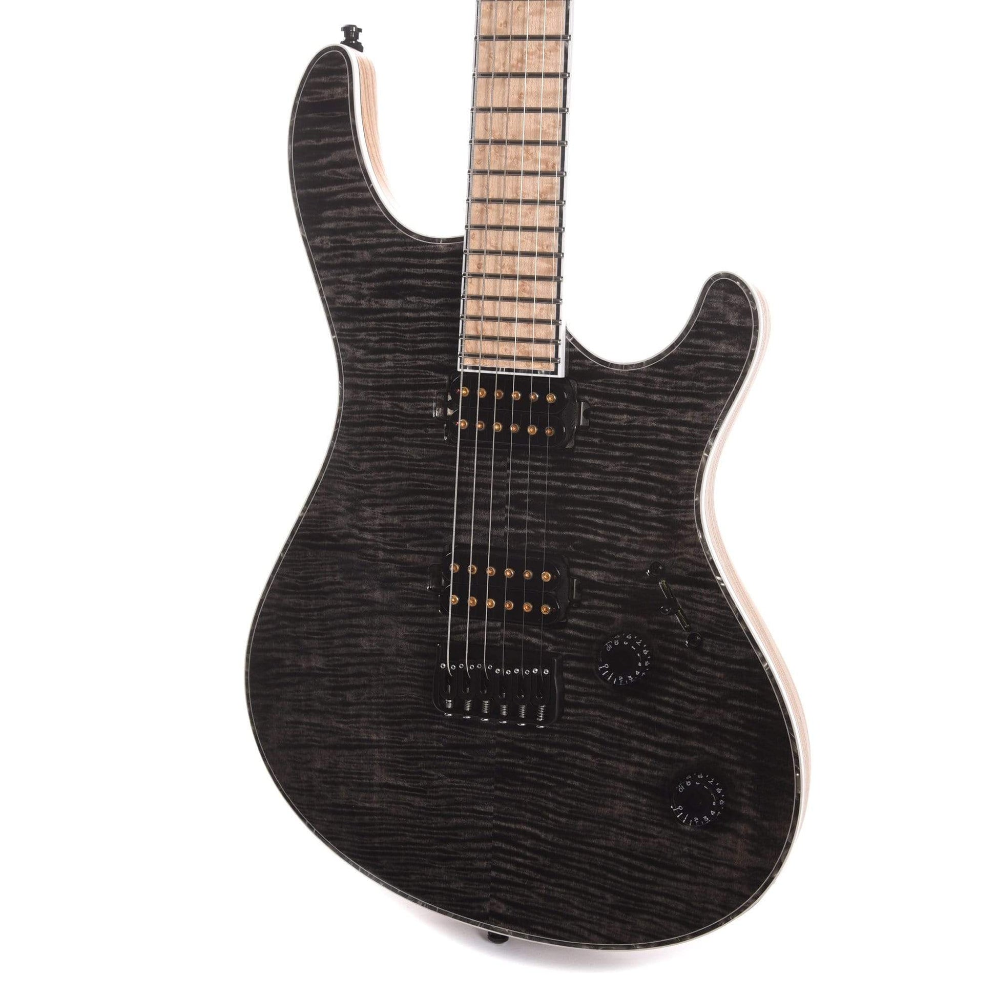 Mayones Regius 6 Flamed Maple Graphite Gloss Electric Guitars / Solid Body