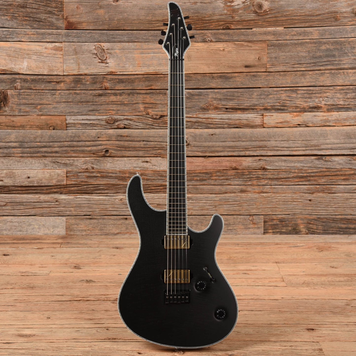 Mayones Regius 6 Transparent Black Electric Guitars / Solid Body