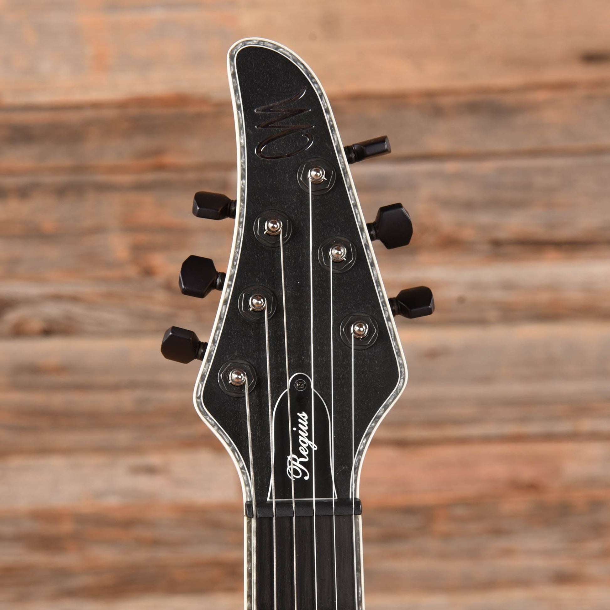 Mayones Regius 6 Transparent Black Electric Guitars / Solid Body