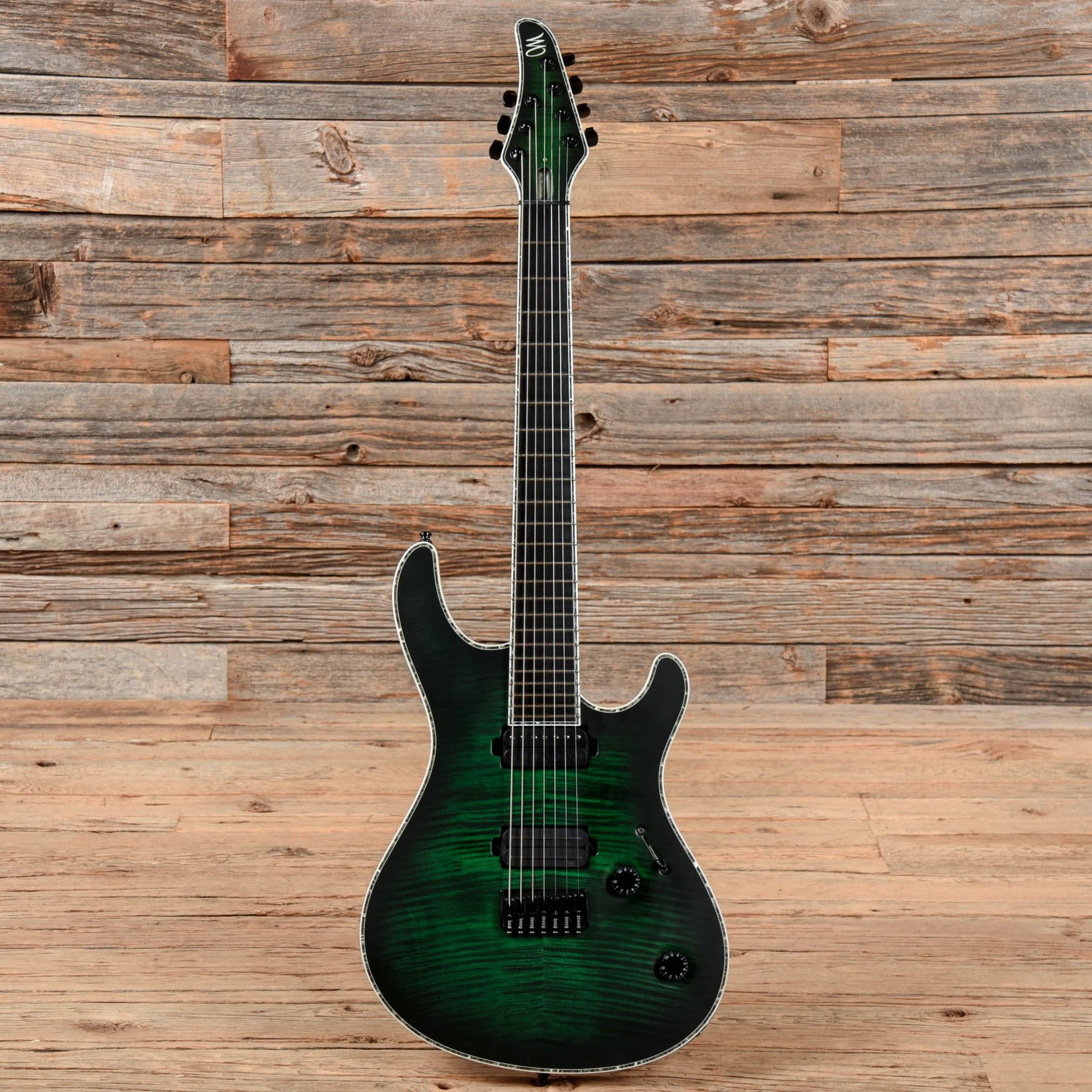 Mayones Regius 7 Green Burst Electric Guitars / Solid Body
