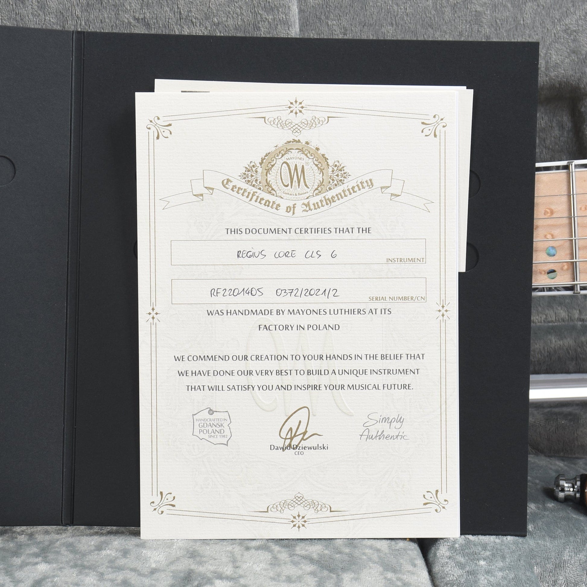 Mayones Regius Core Classic 6 3-Tone Blue Burst Electric Guitars / Solid Body