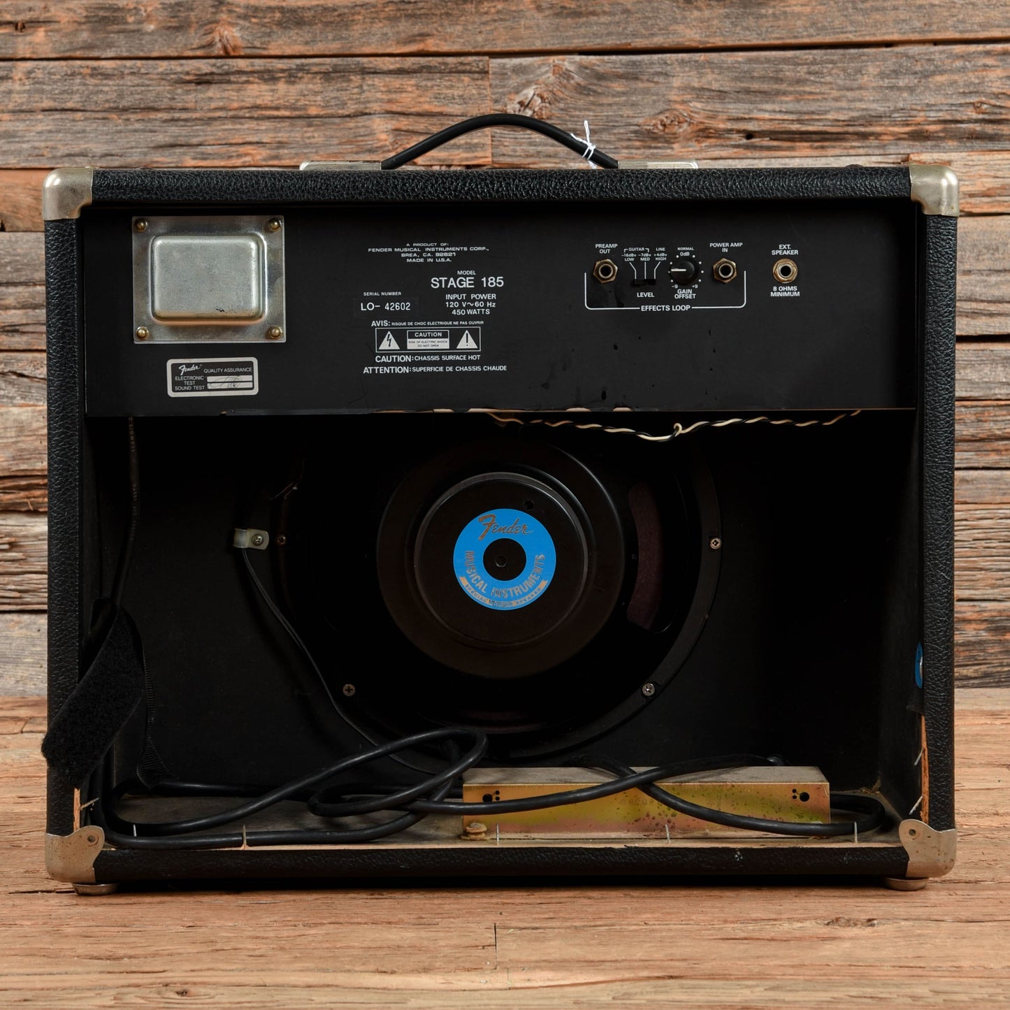 Fender Stage 185 2-Channel 150-Watt 1x12" Solid State Guitar Combo  1980s Amps / Guitar Combos