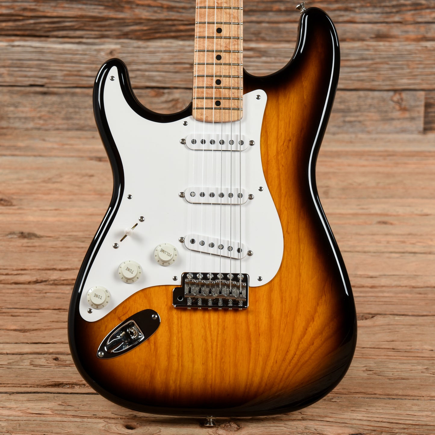 Fender Custom Classic 1957 Stratocaster Gene Baker 2-Tone Sunburst 1995 LEFTY