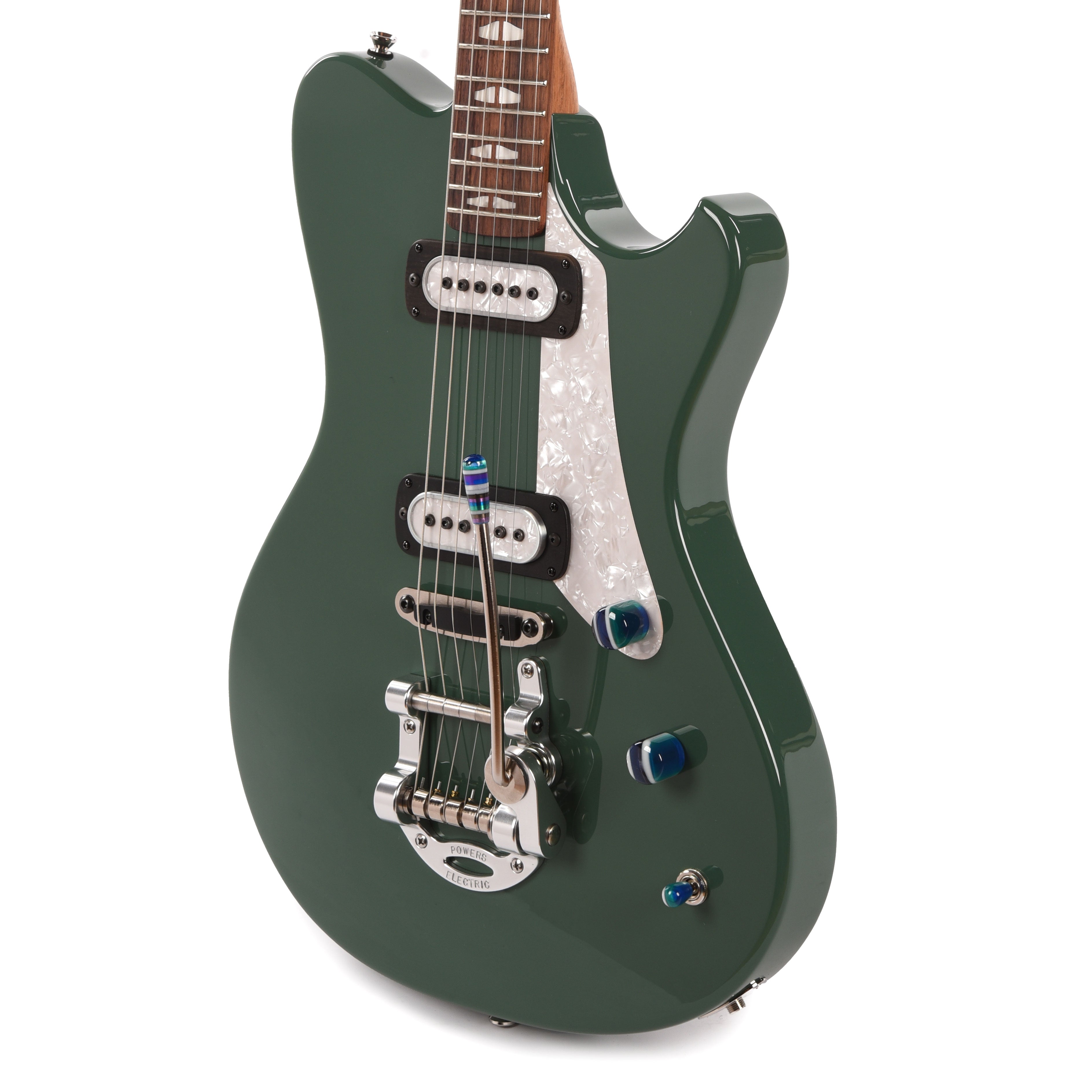 Powers Electric A-Type Auratium Green w/PF42 Pickups