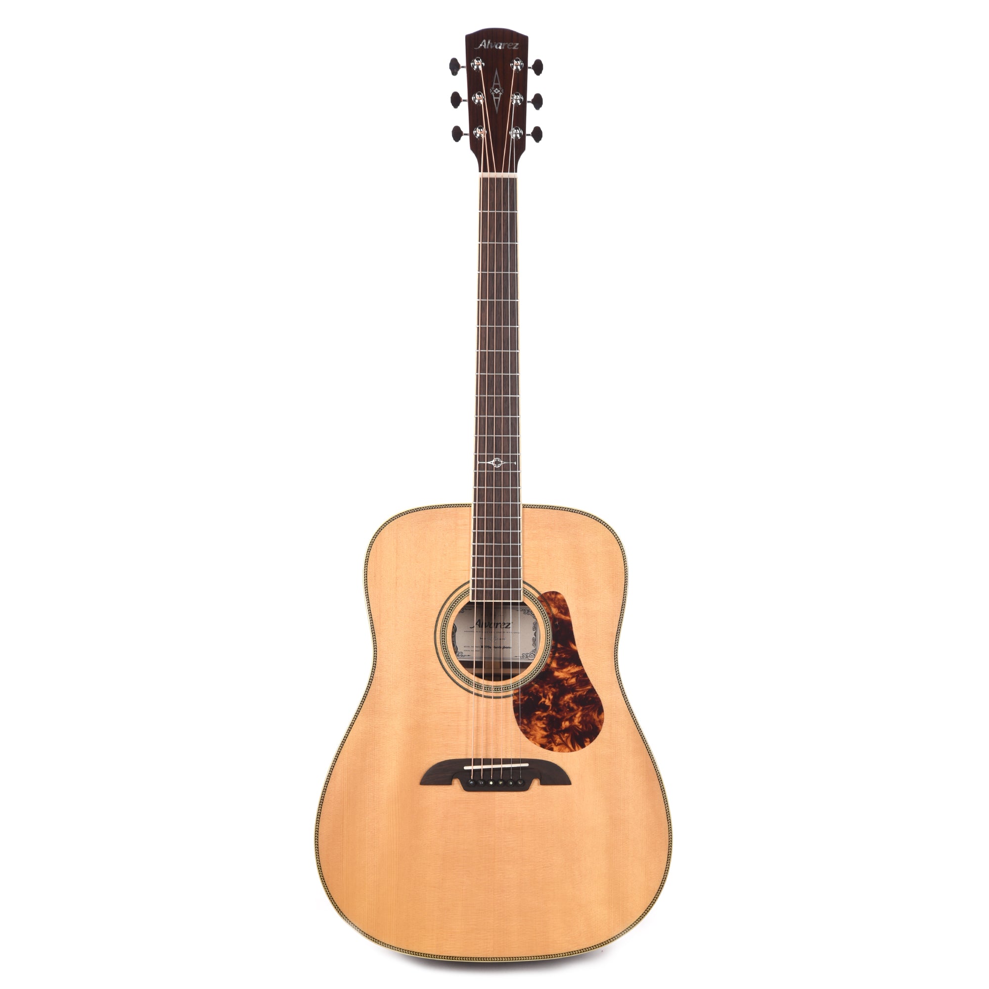 Alvarez MD70e Masterworks Dreadnought Solid AAA Sitka Spruce/Solid East Indian Rosewood Natural w/Herringbone