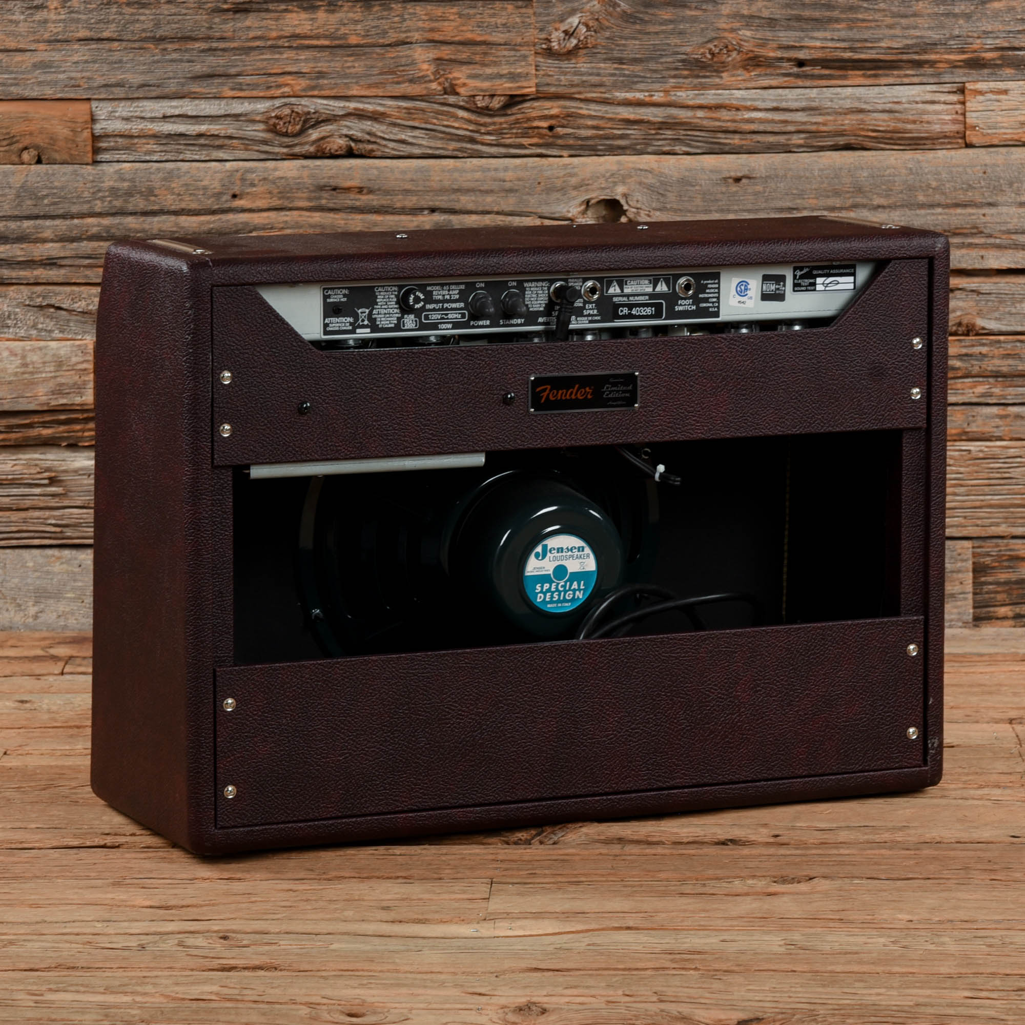 Fender 65 Deluxe Reverb Reissue 2-Channel 22-Watt 1x12